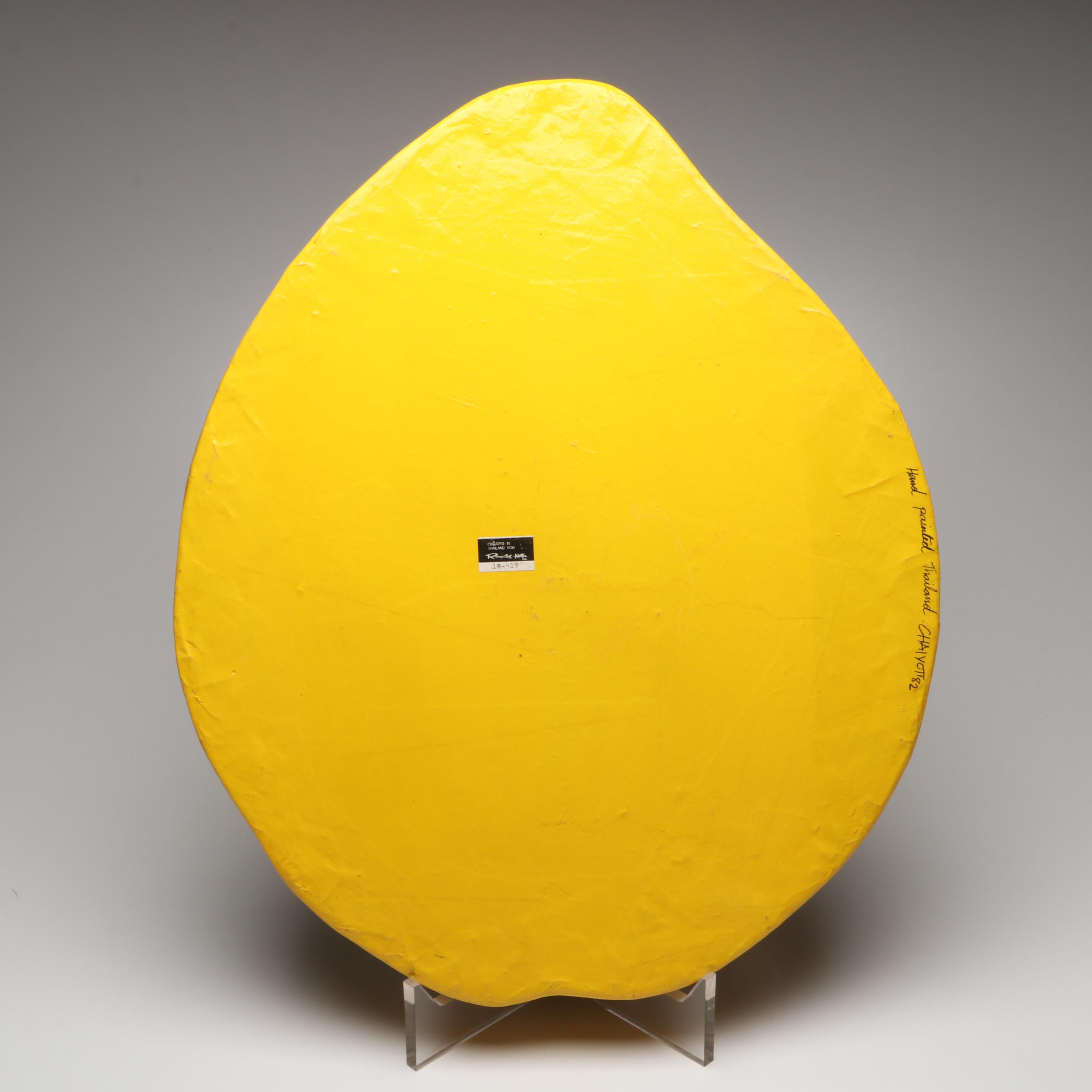 Thai Rosenthal-Netter Hand-Painted Papier-Mâché Tray