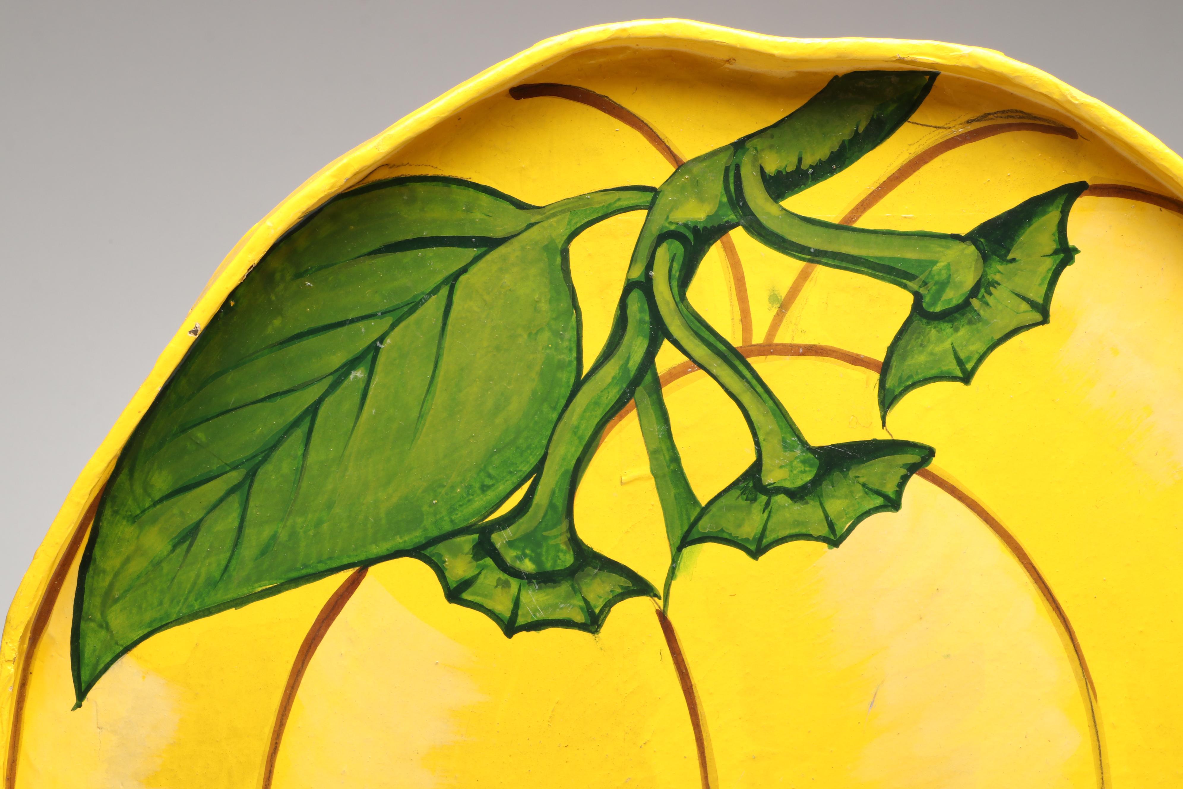 Thai Rosenthal-Netter Hand-Painted Papier-Mâché Tray