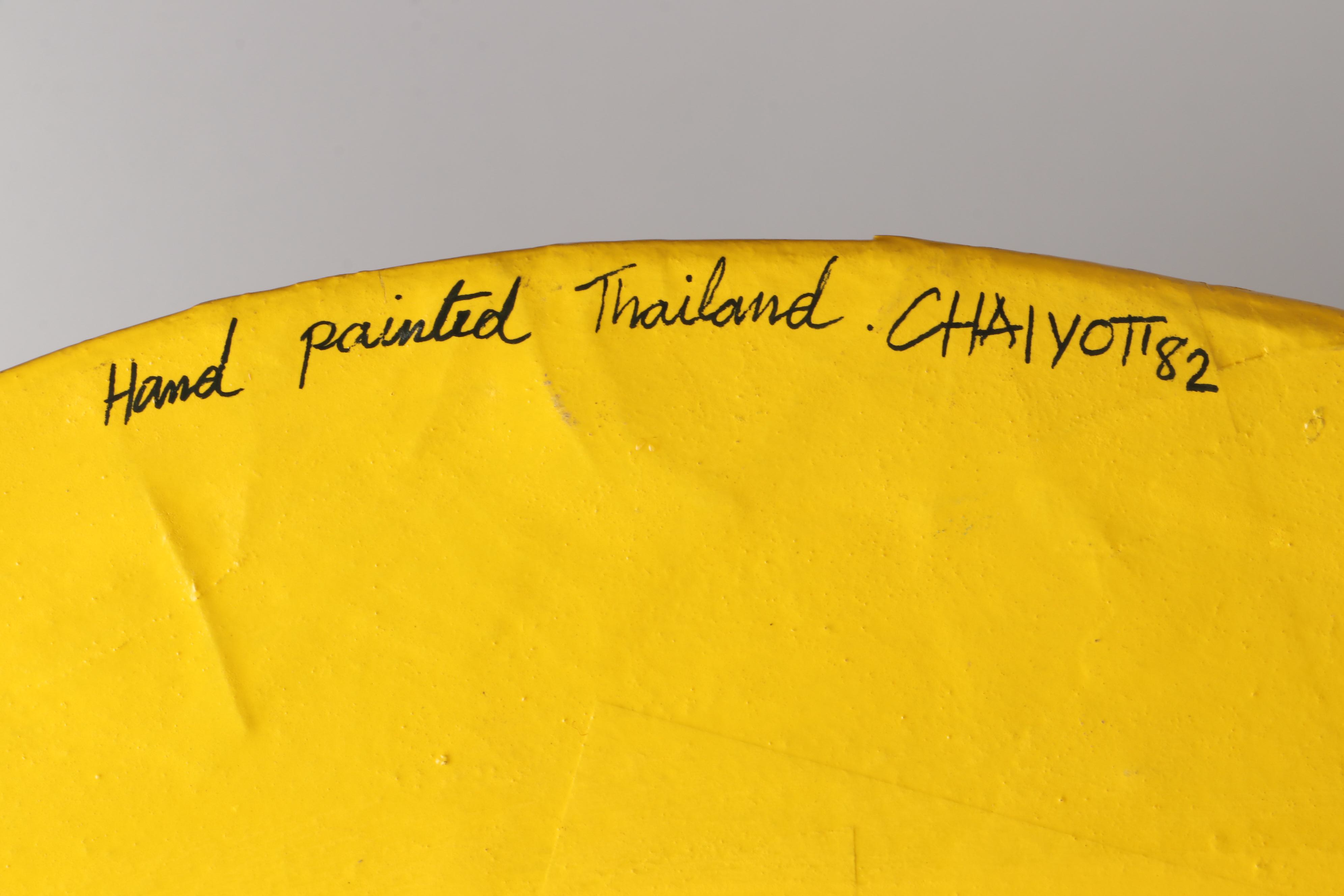 Thai Rosenthal-Netter Hand-Painted Papier-Mâché Tray