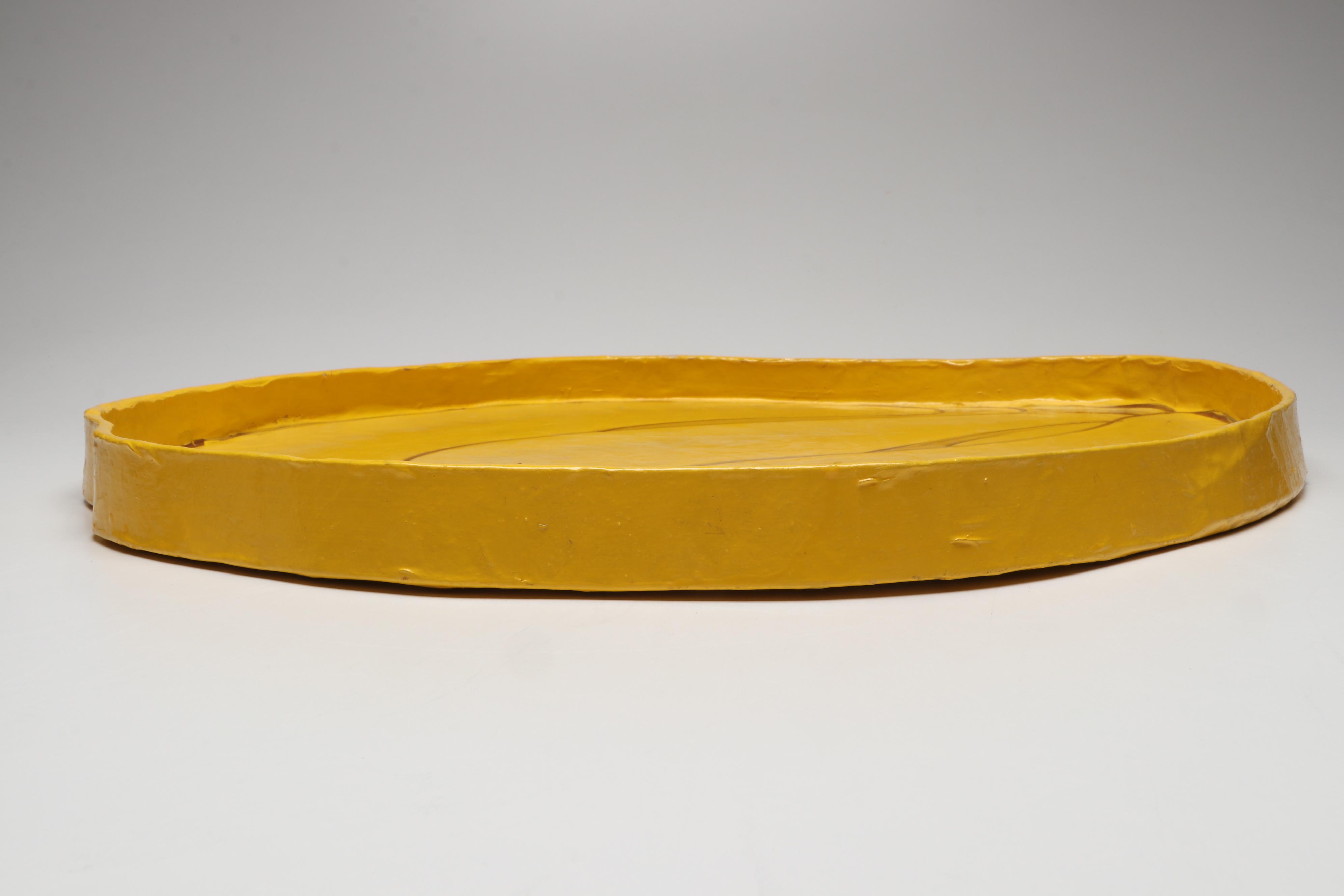 Thai Rosenthal-Netter Hand-Painted Papier-Mâché Tray