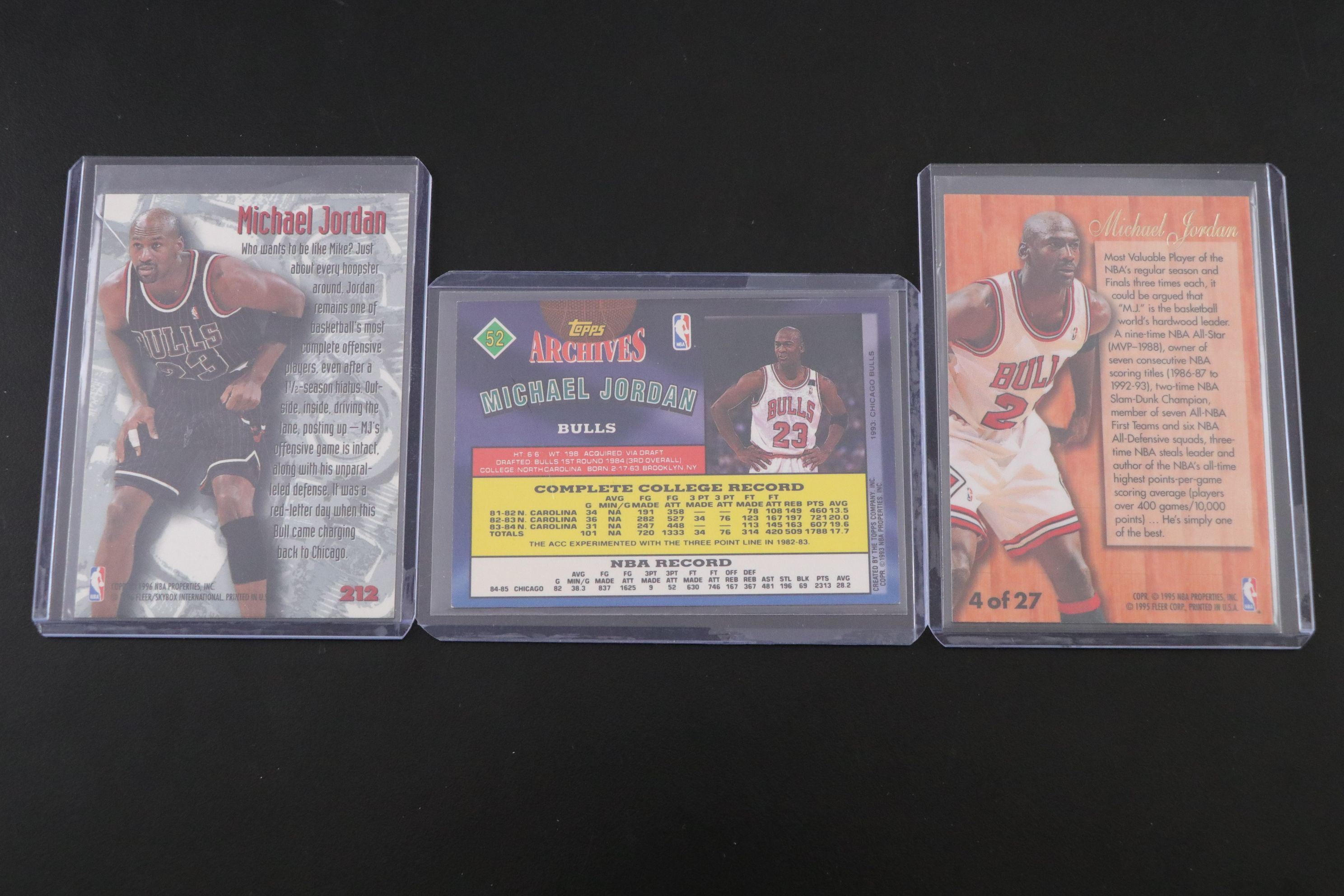 Michael Jordan NBA Trading Card Collection, 1989–2007