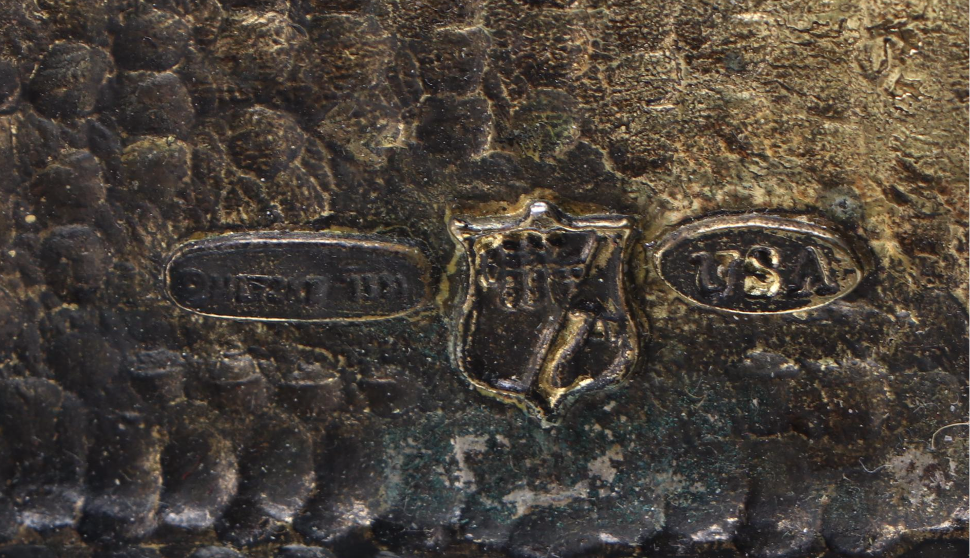 Brass Eagle Head Plaque Bookends