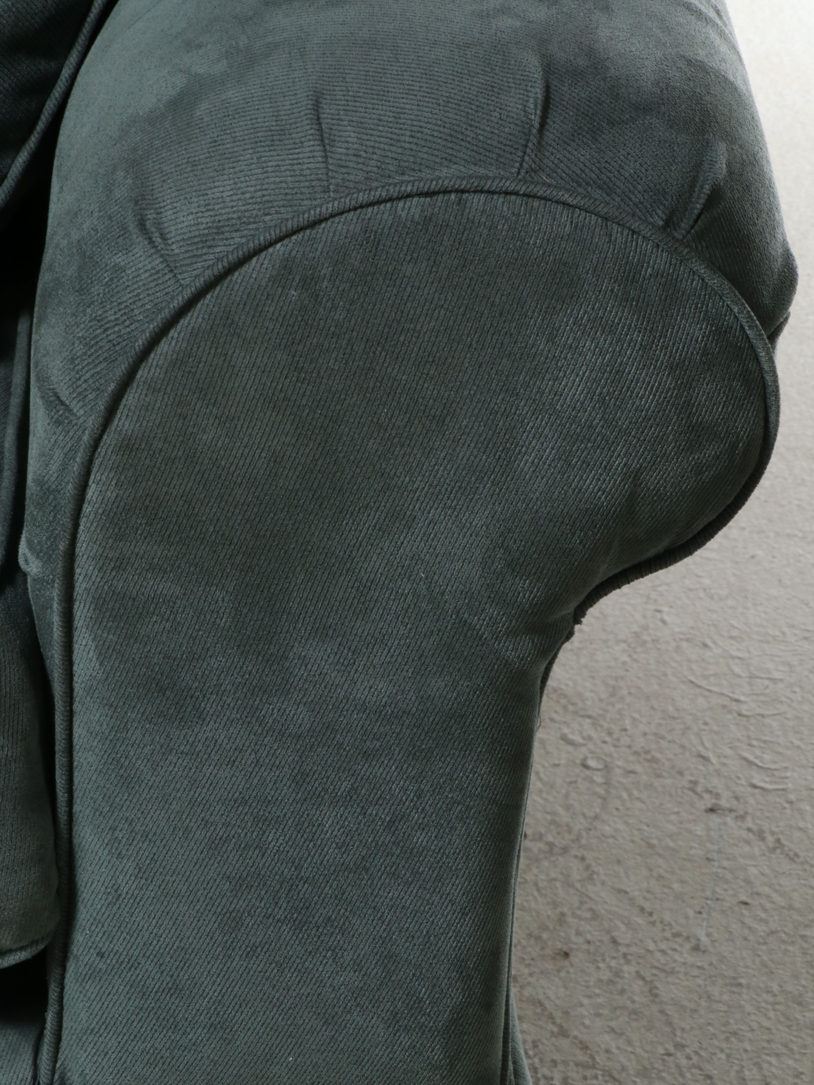 Corded Forest Green Loveseat