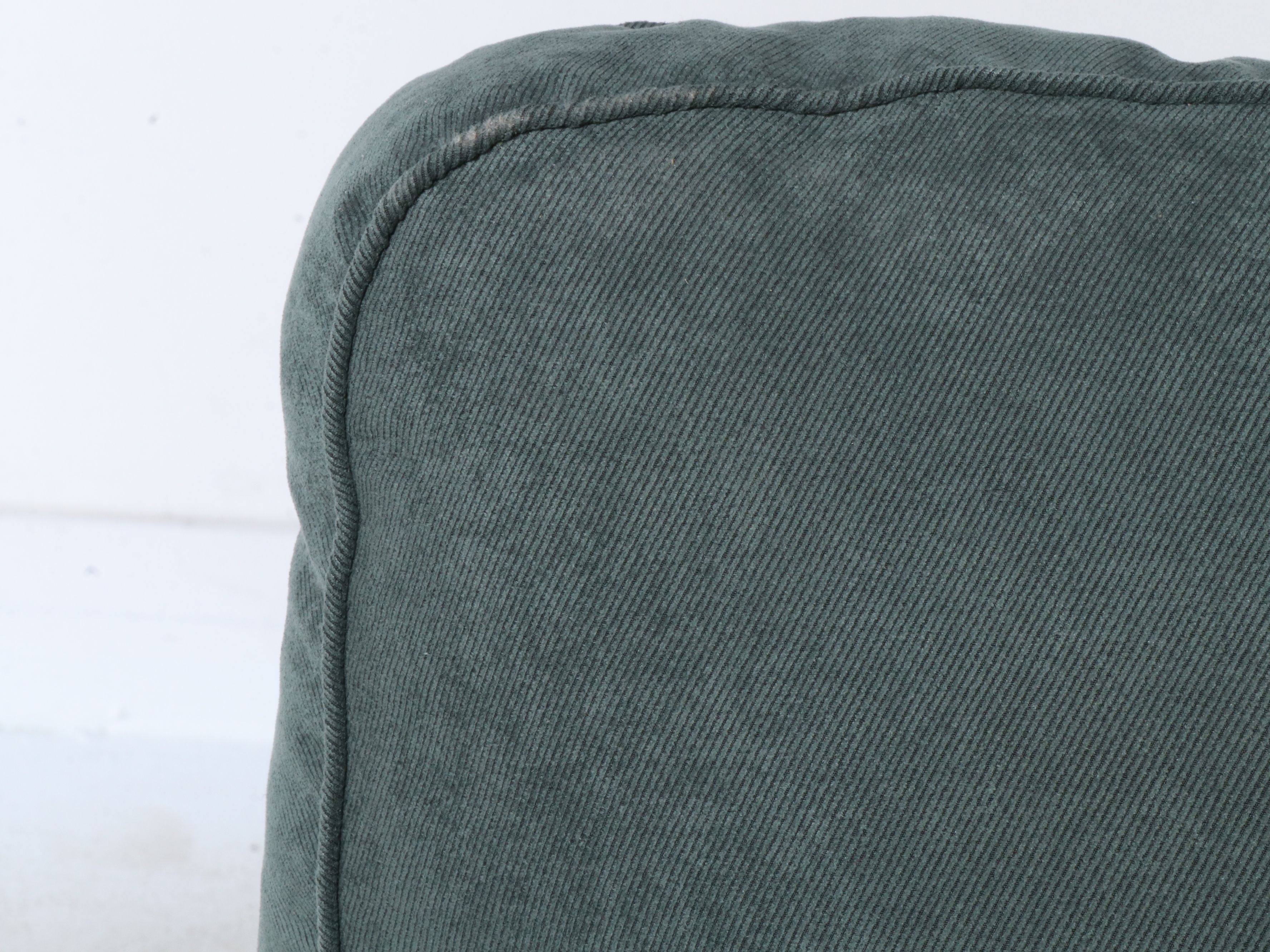 Corded Forest Green Loveseat