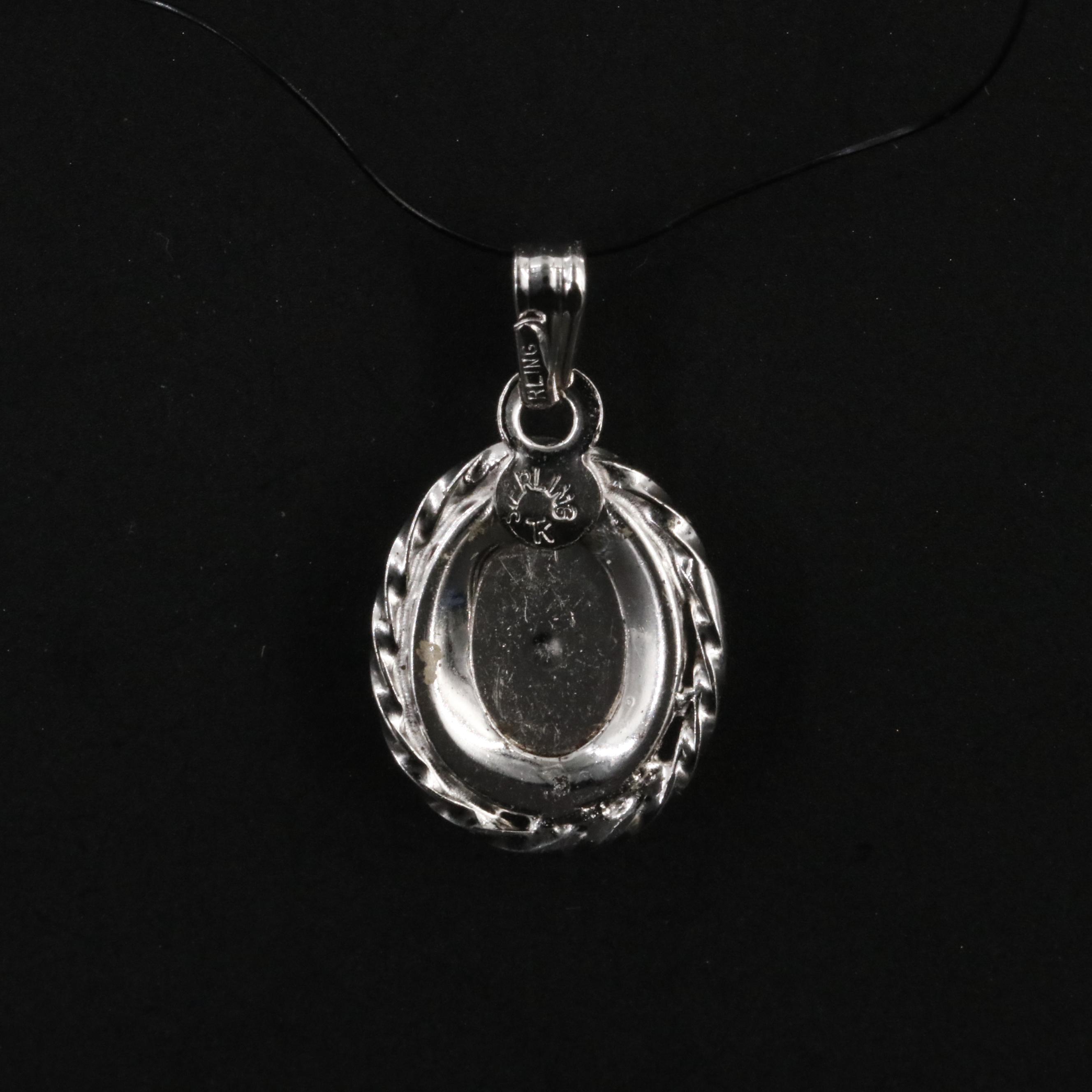 Sterling Diamond Pendant