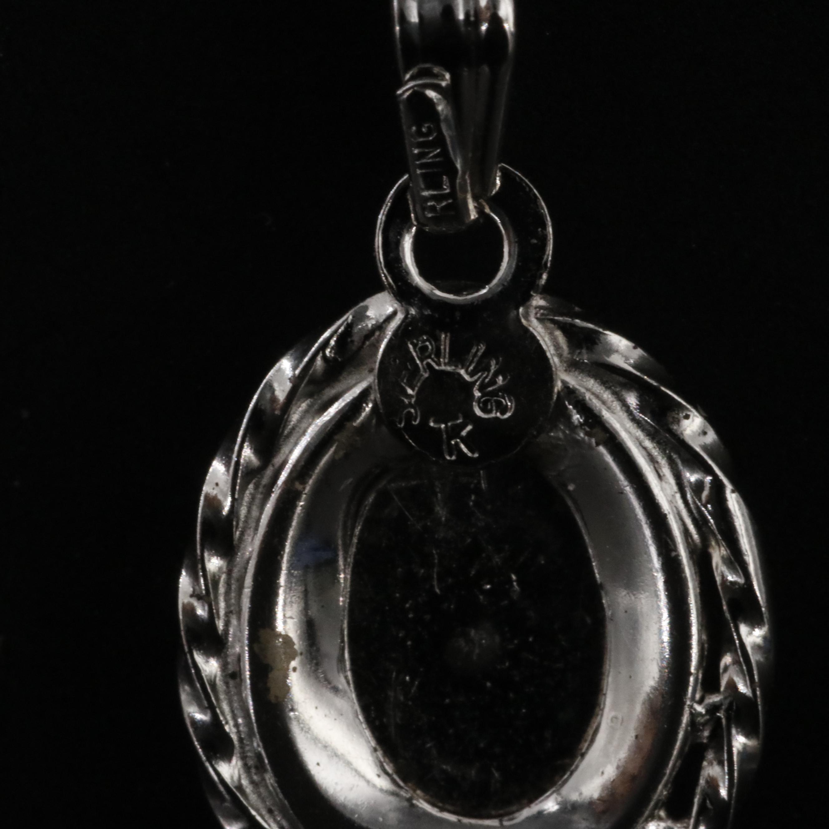 Sterling Diamond Pendant