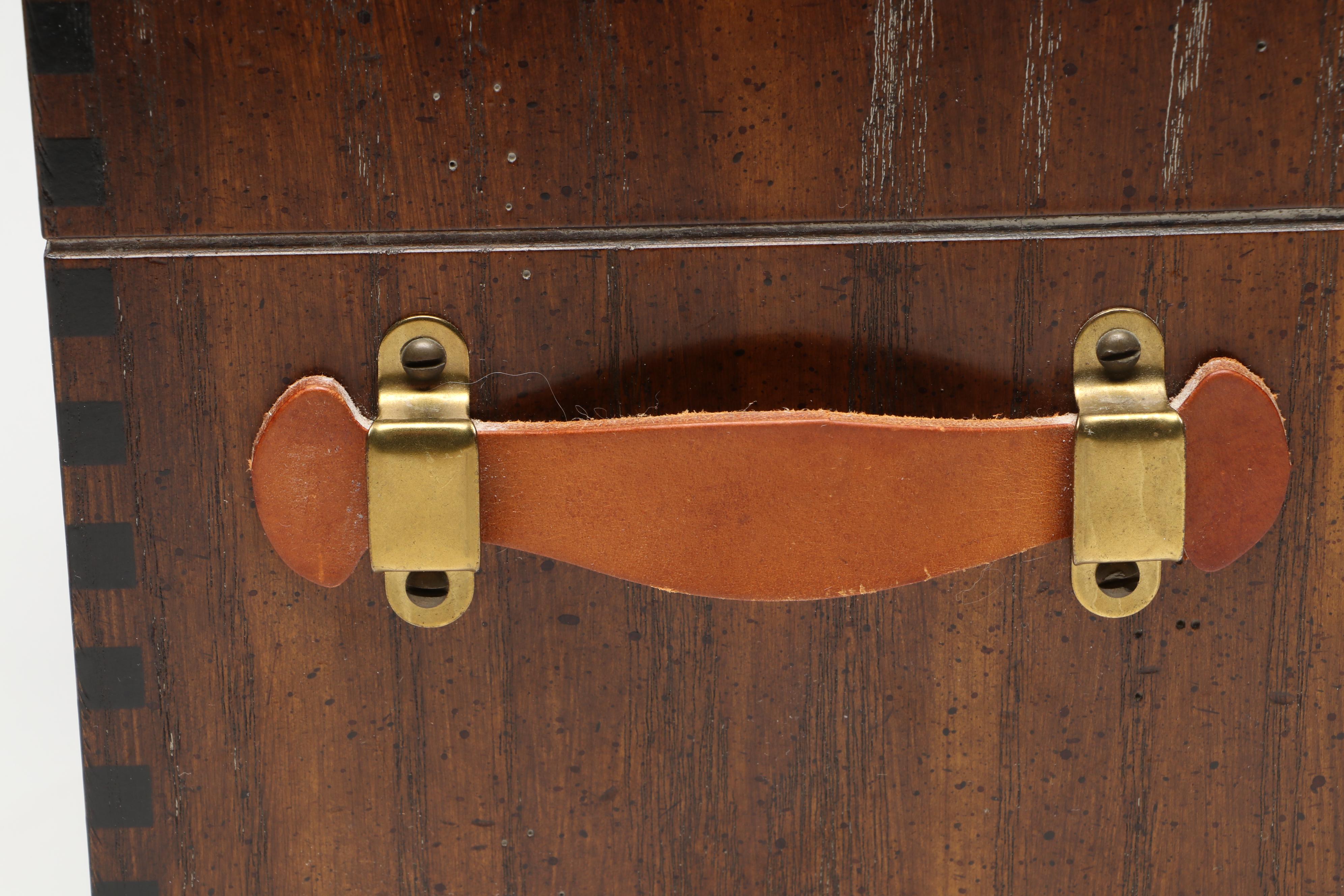 Knob Creek Nautical Wood and Brass Sextant Table Lamp, 20th Century