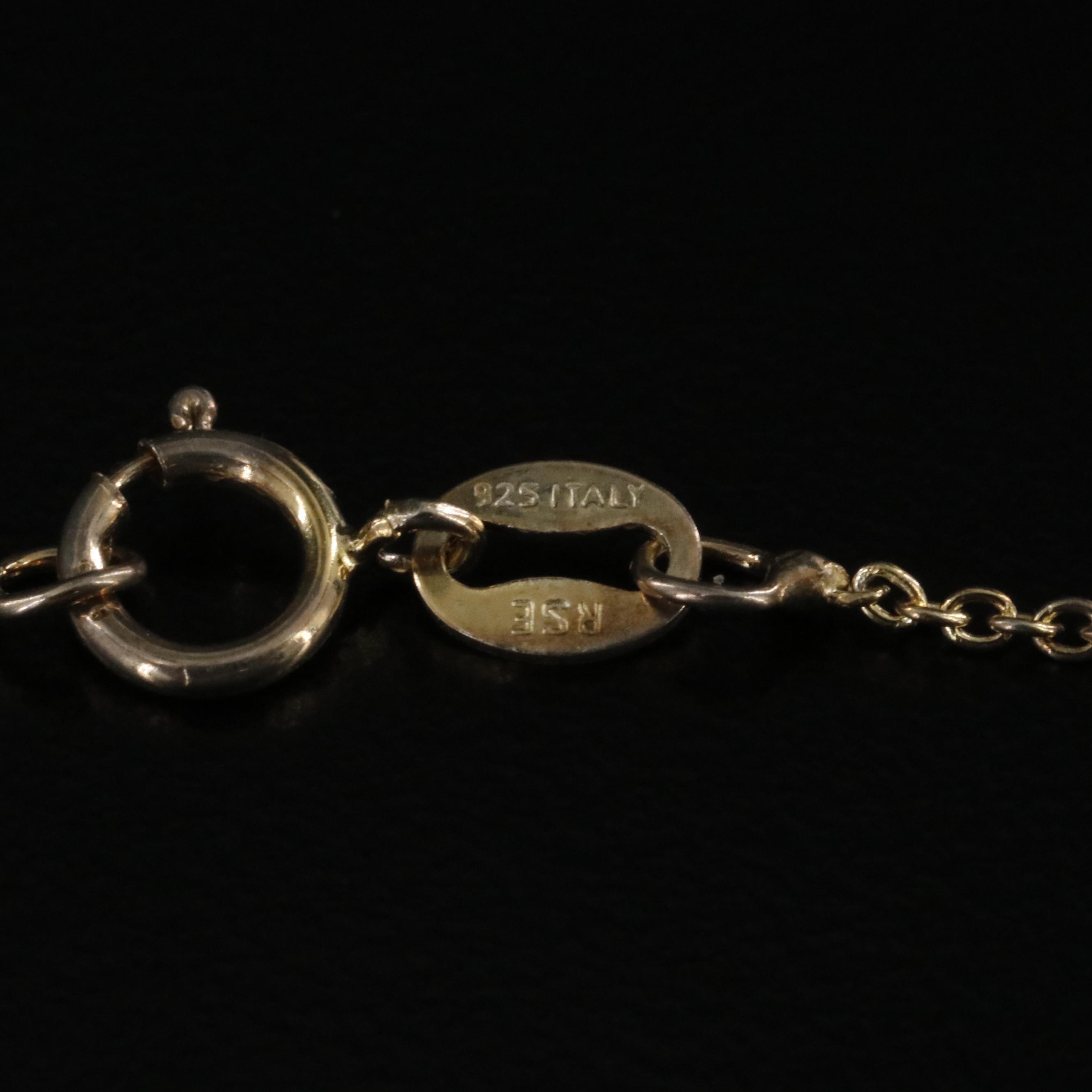 Sterling Journey Pendant Necklace with Diamond Accent