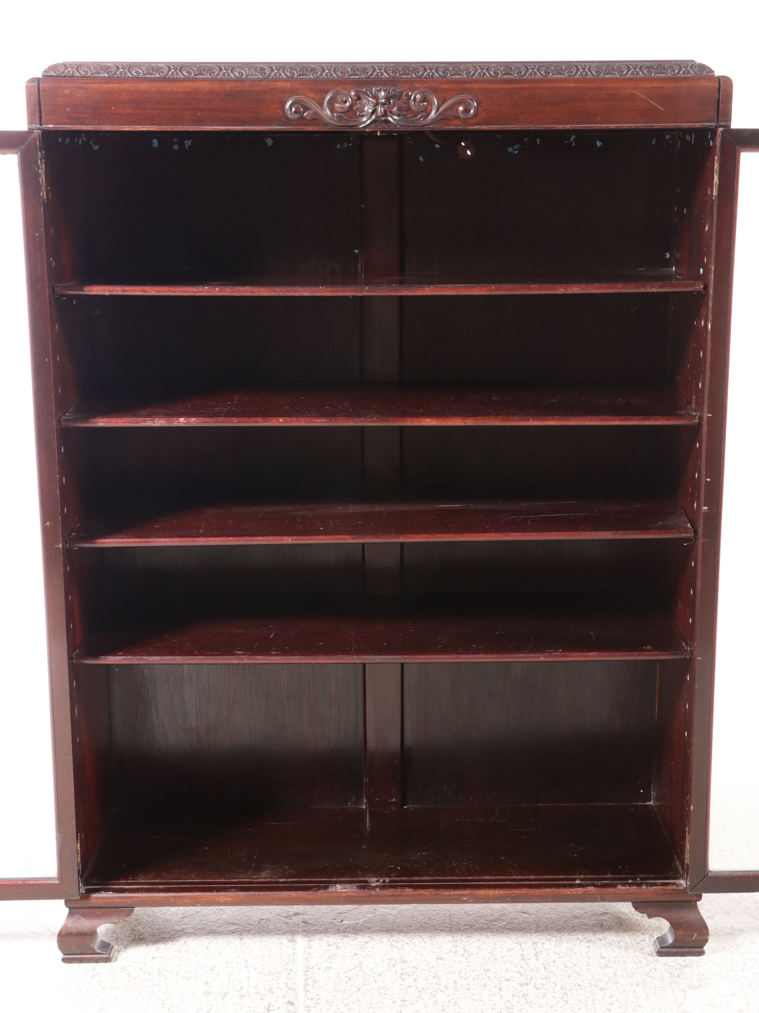 Chippendale Style Mahogany Display Cabinet