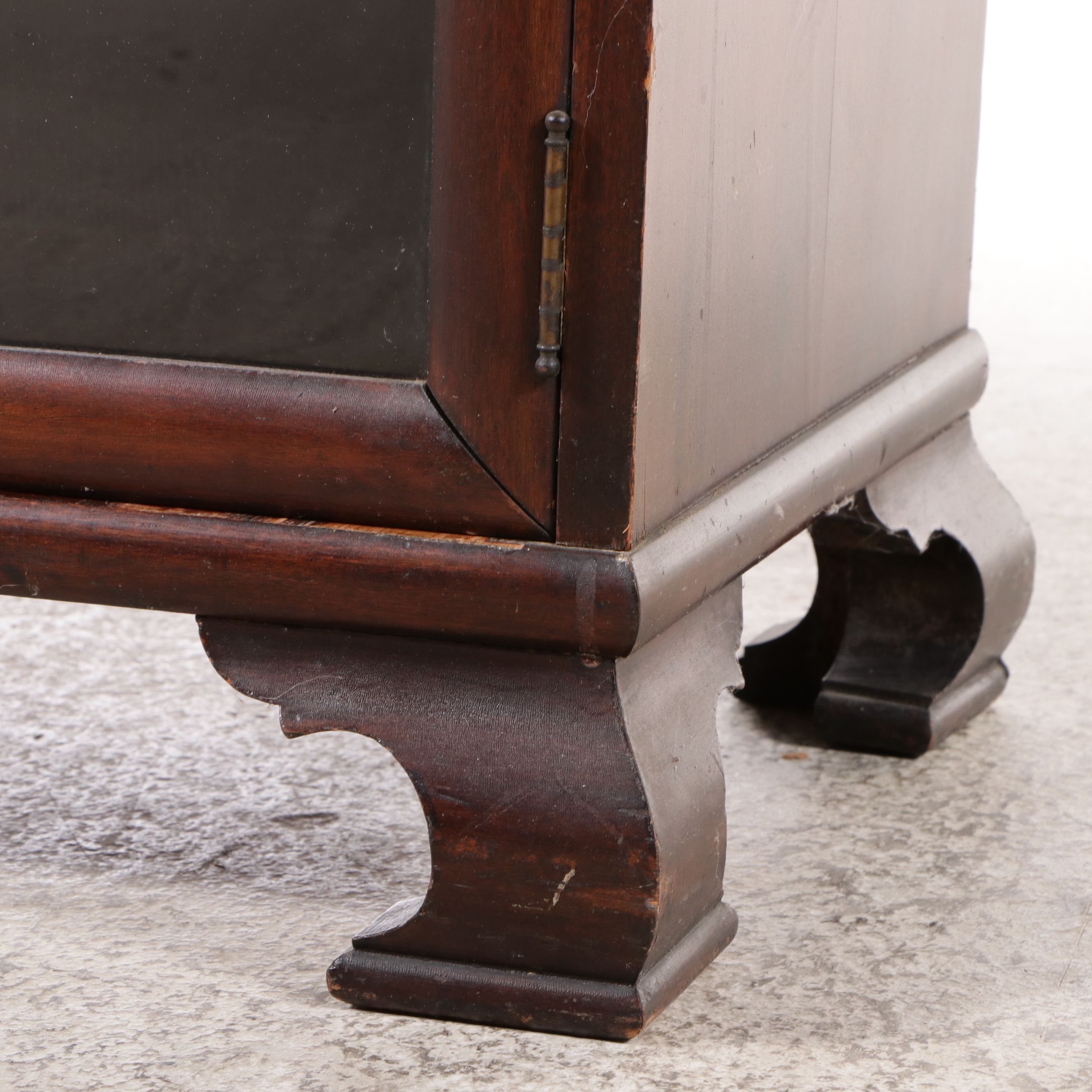 Chippendale Style Mahogany Display Cabinet