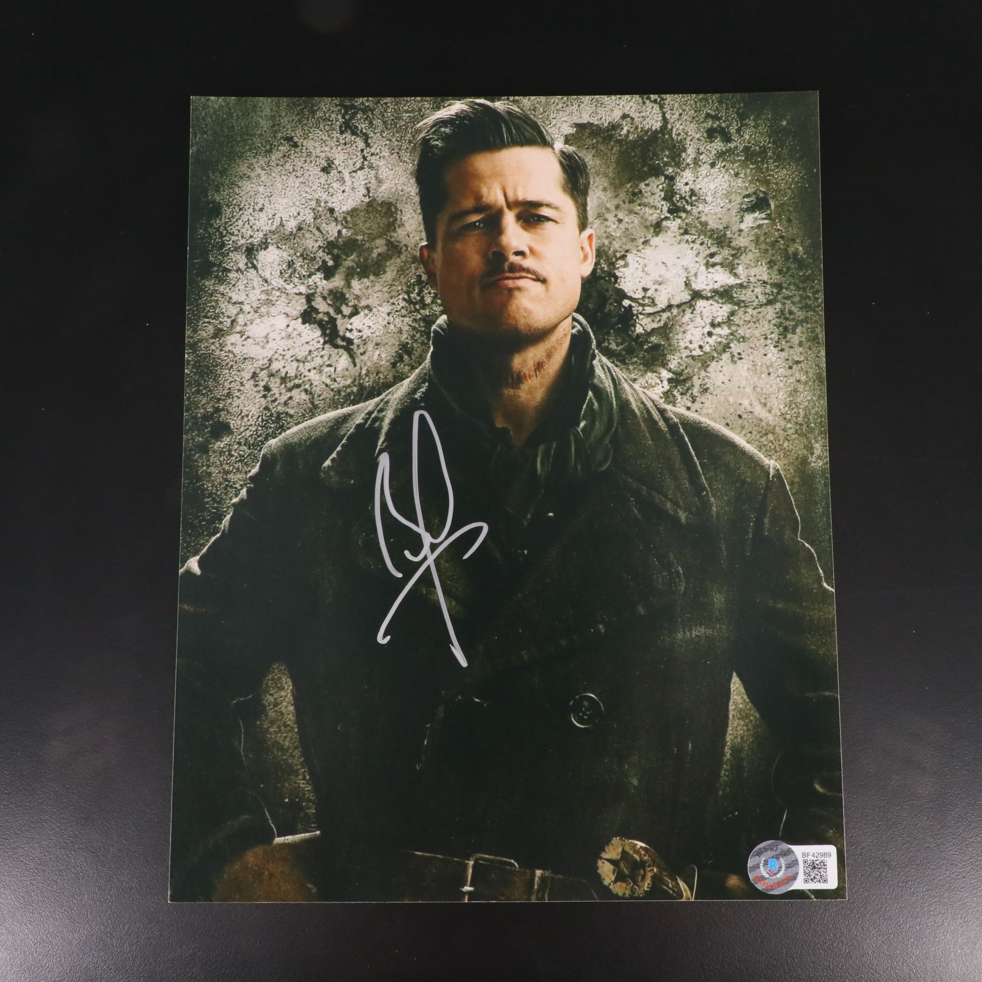 Brad Pitt Signed "Inglourious Basterds" Movie Print, Beckett