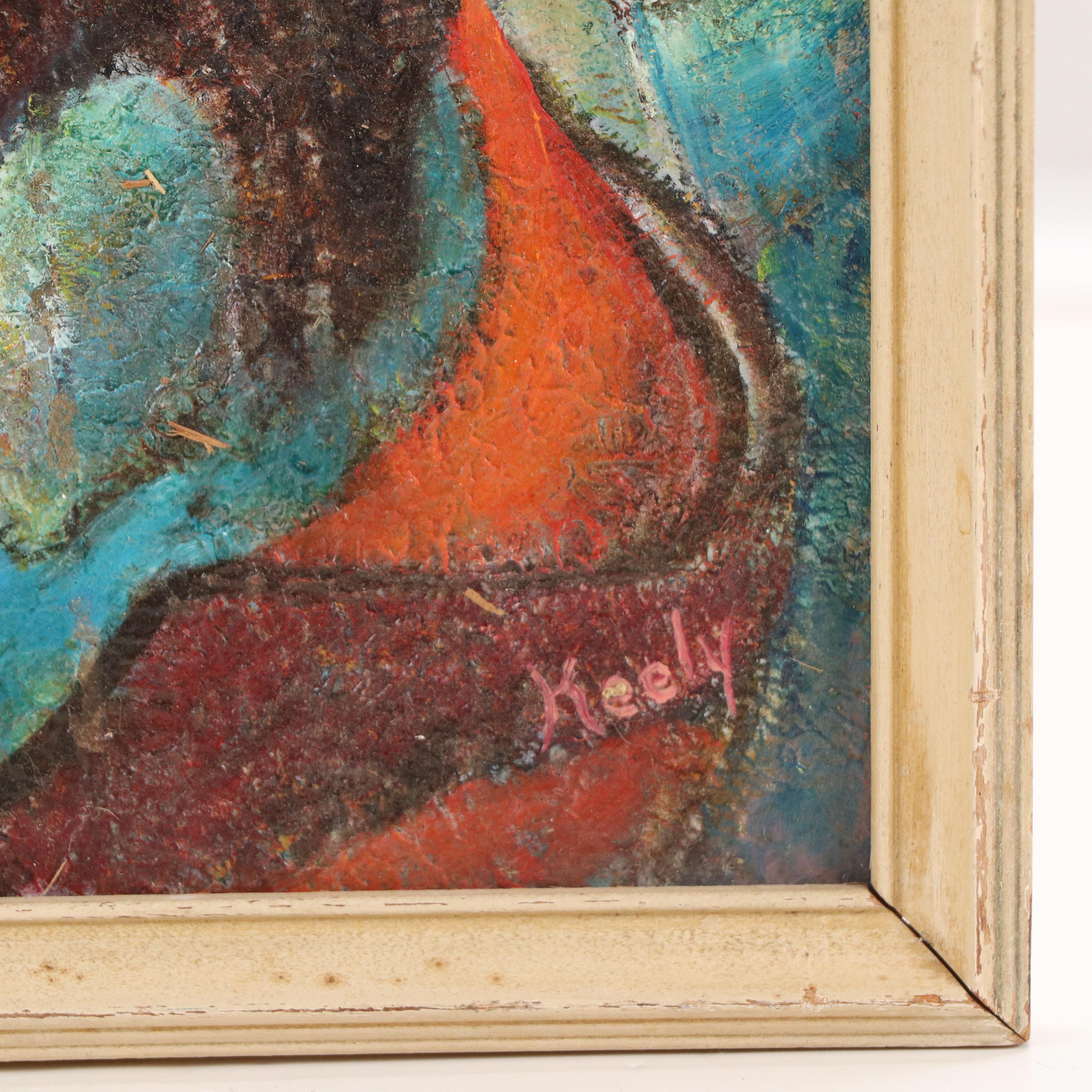 Keely Portrait Oil Painting of Woman Reading by Window