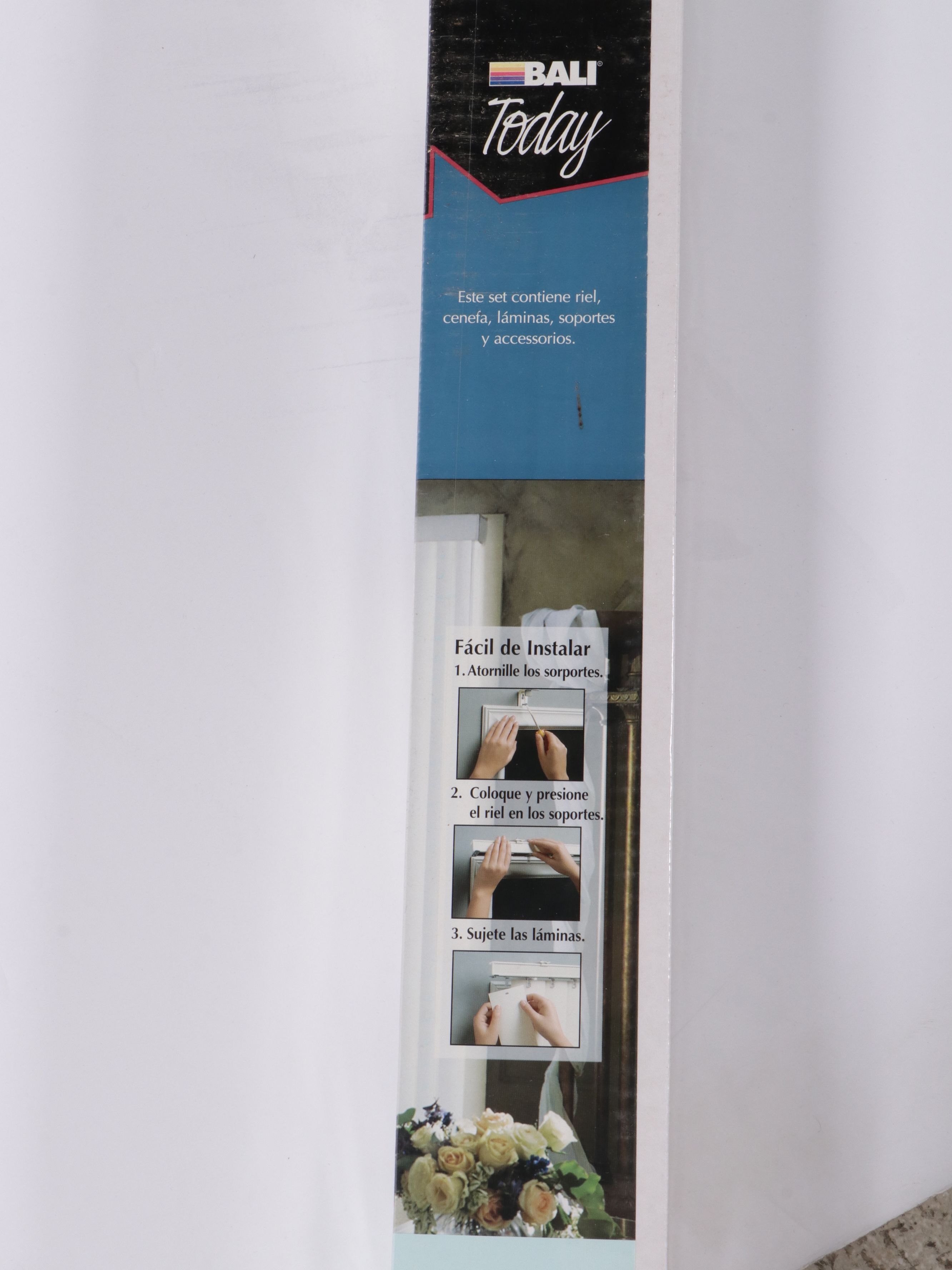 Bali English Channel White Grab-n-Go 84" Vertical Patio Door Blind