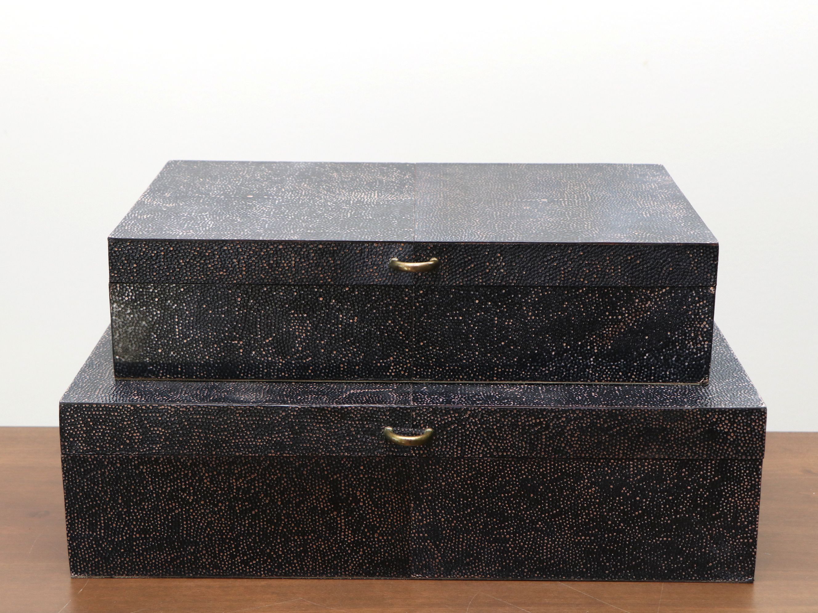 Brass Tone Metal Bowls, Faux Lizard Boxes, and More Décor