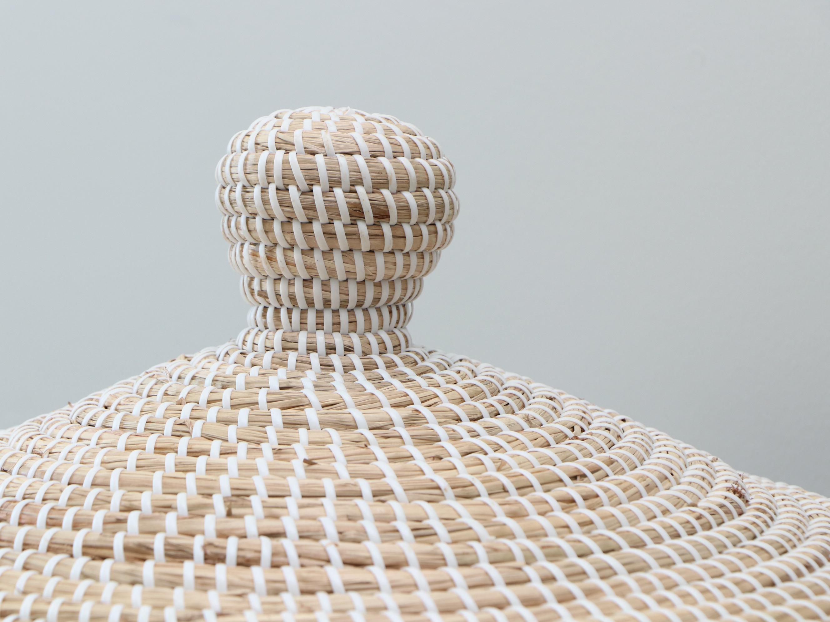 Serena & Lily "La Jolla" Woven Seagrass Basket with Lid