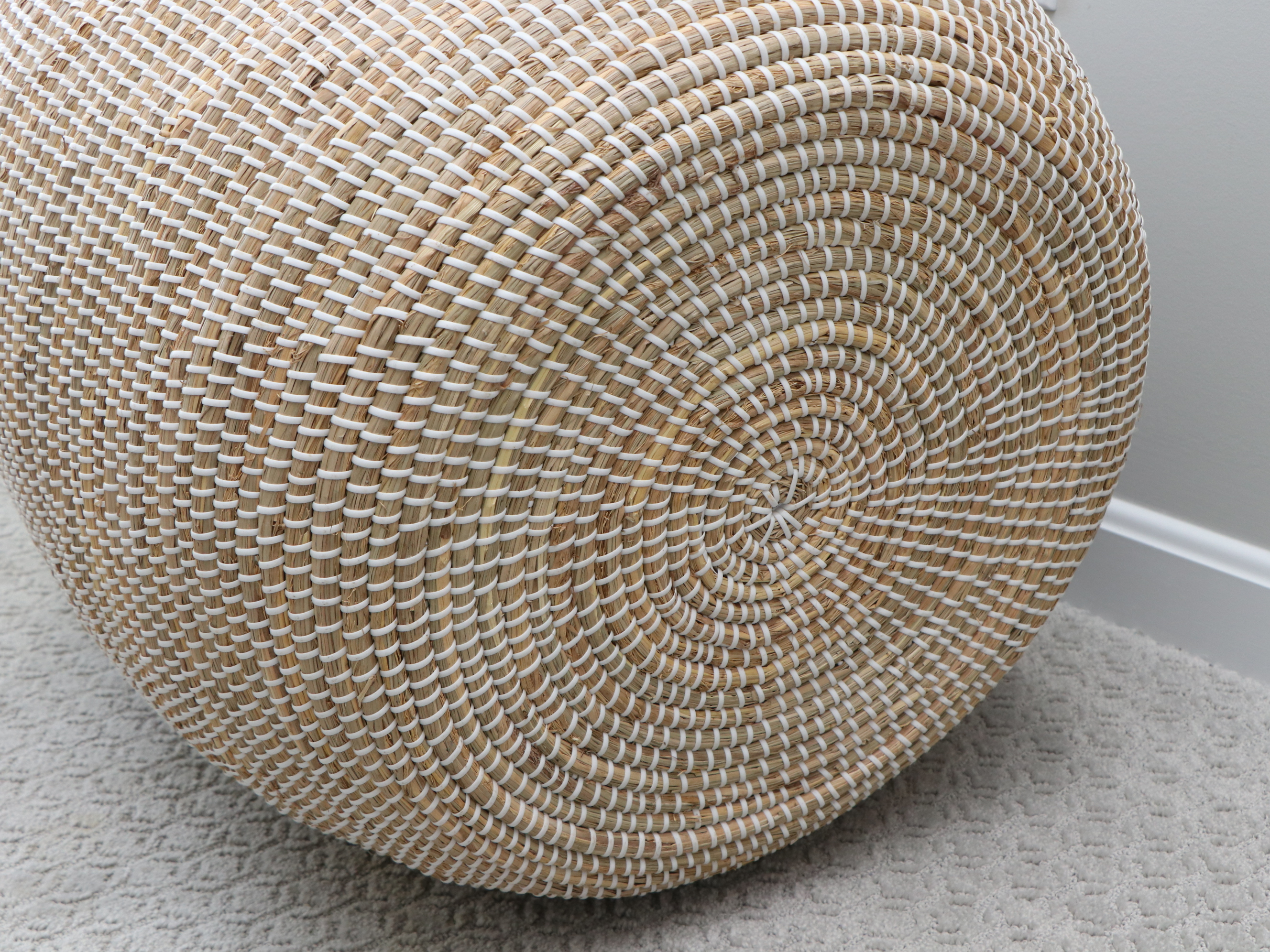 Serena & Lily "La Jolla" Woven Seagrass Basket with Lid