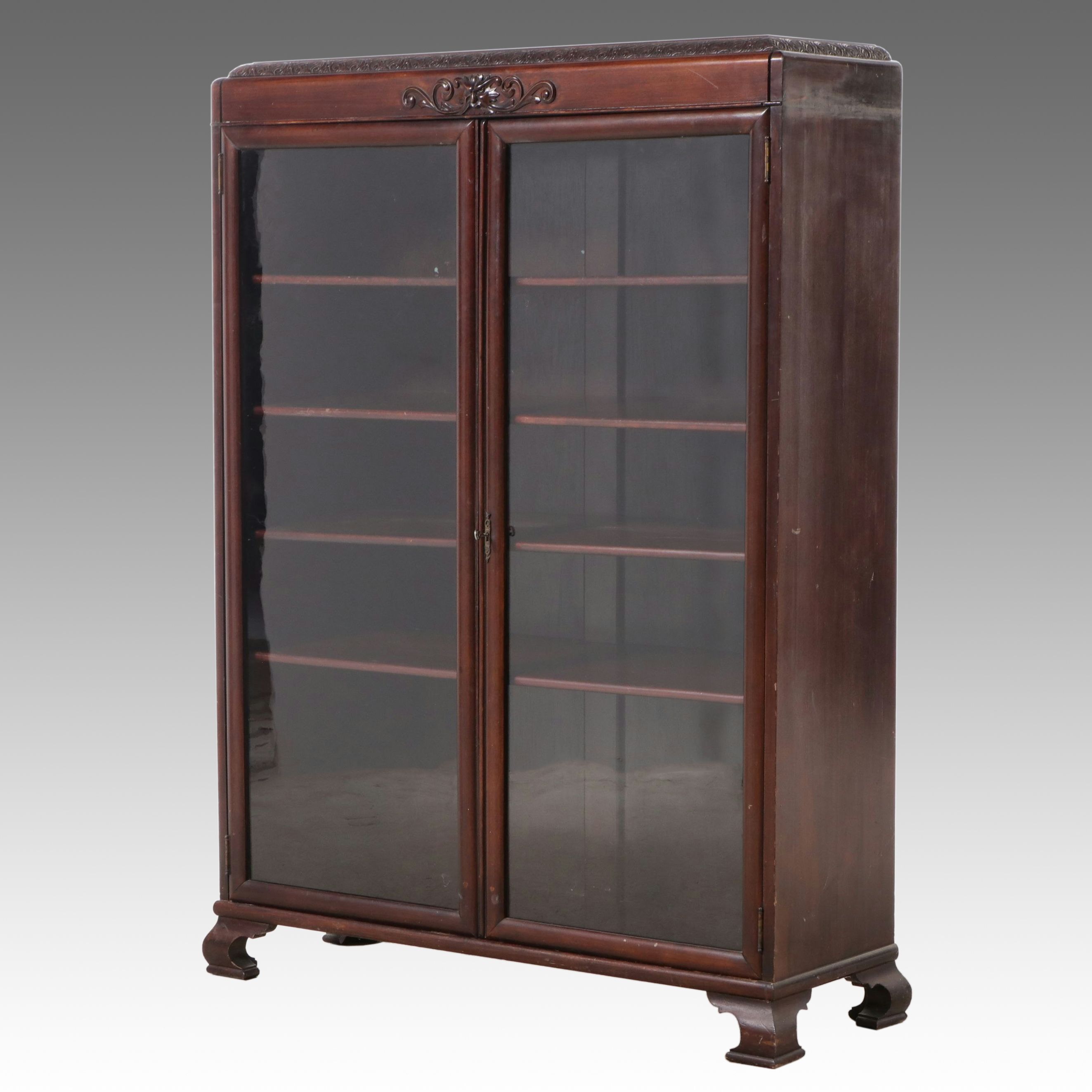 Chippendale Style Mahogany Display Cabinet