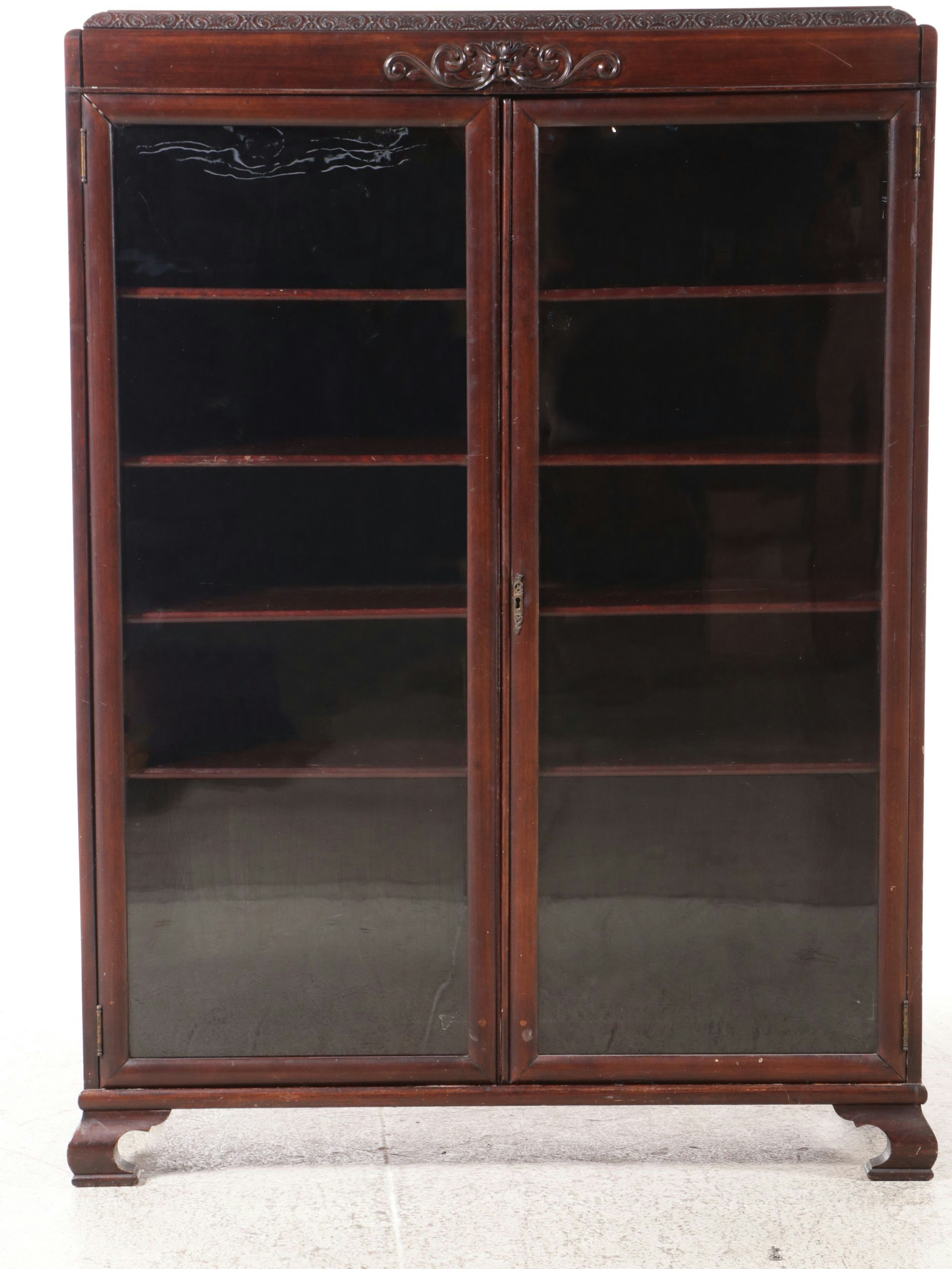 Chippendale Style Mahogany Display Cabinet