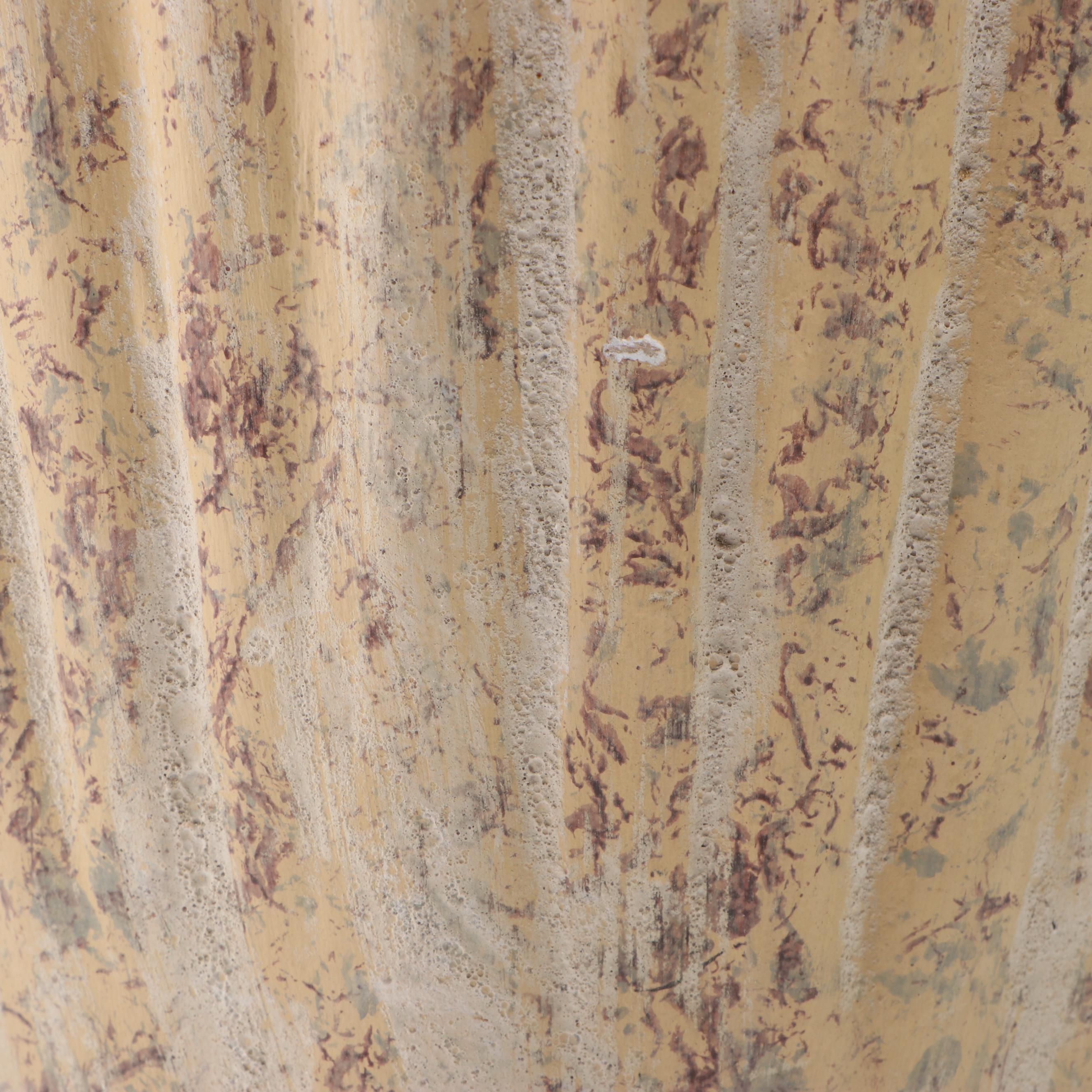 Rustic Ribbed Ceramic Vase