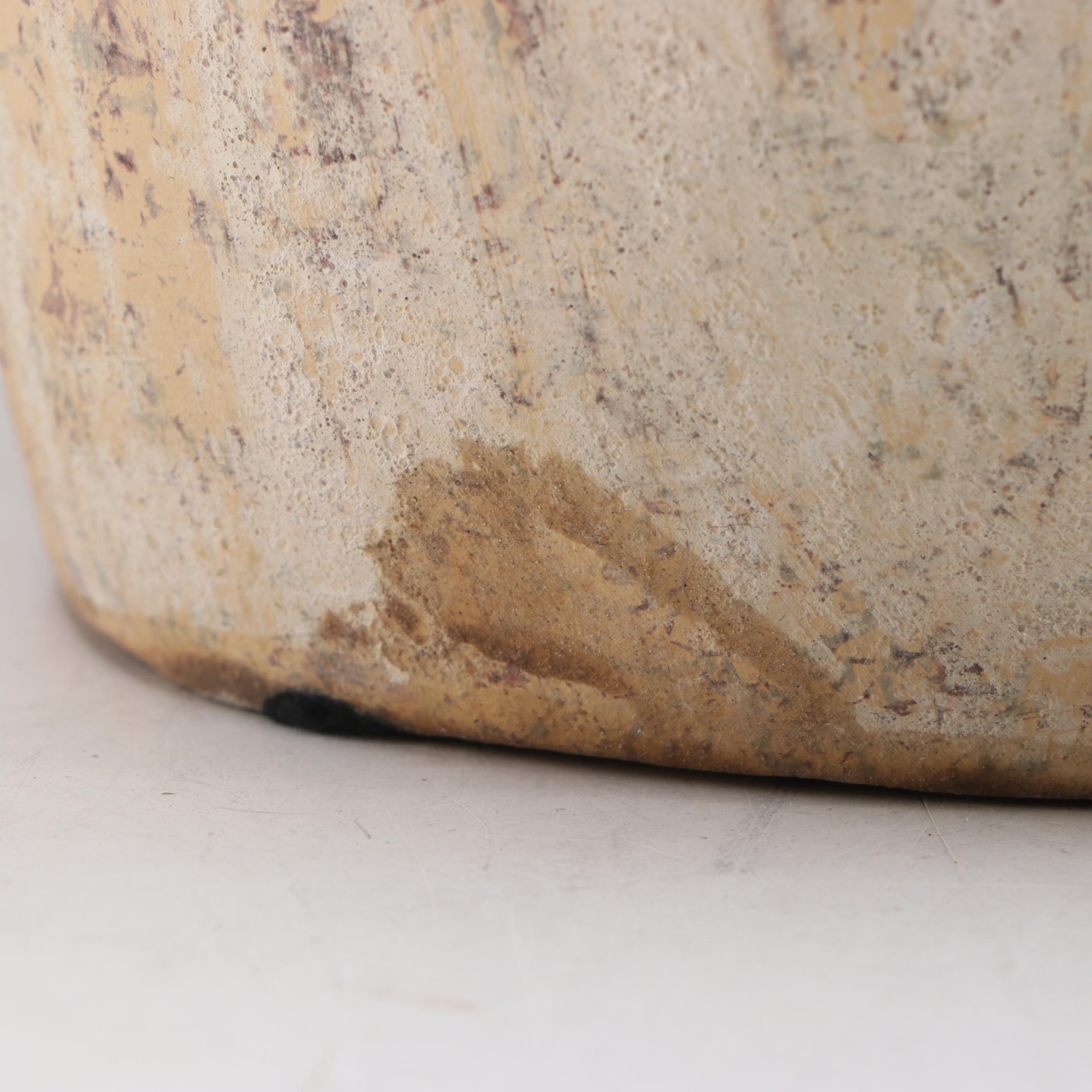 Rustic Ribbed Ceramic Vase