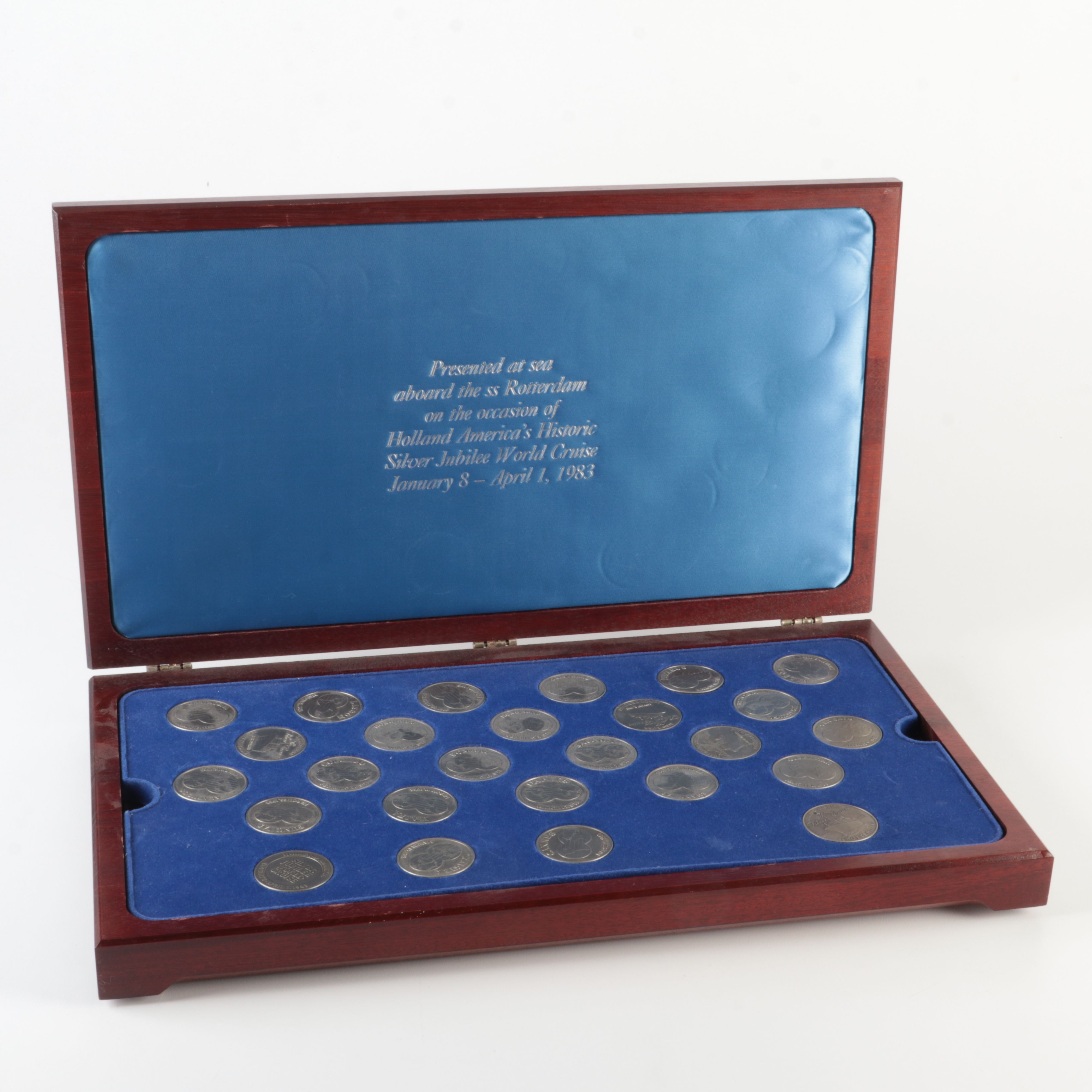 Holland America's Silver Jubilee World Cruise, 1983, 26-Medal Set