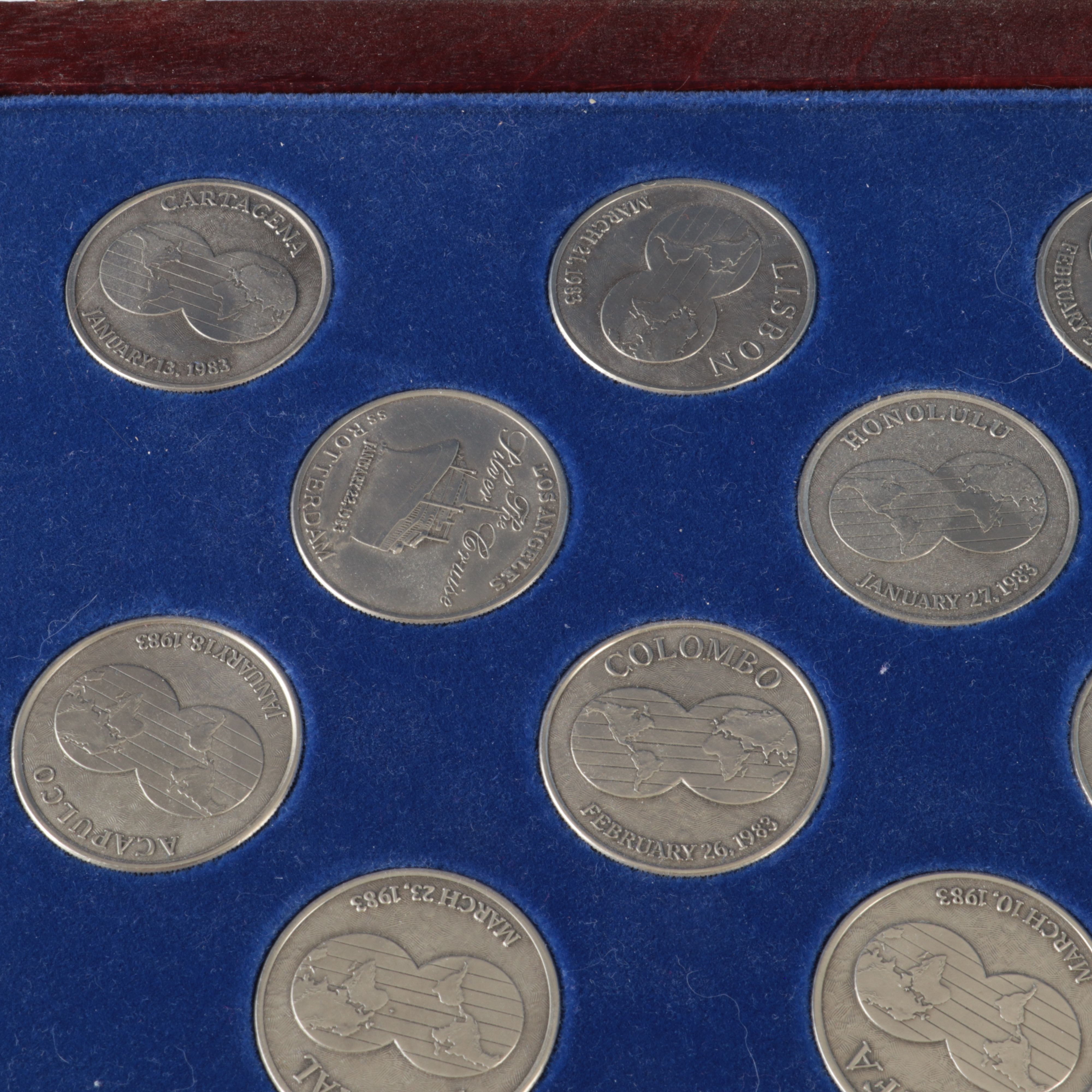 Holland America's Silver Jubilee World Cruise, 1983, 26-Medal Set