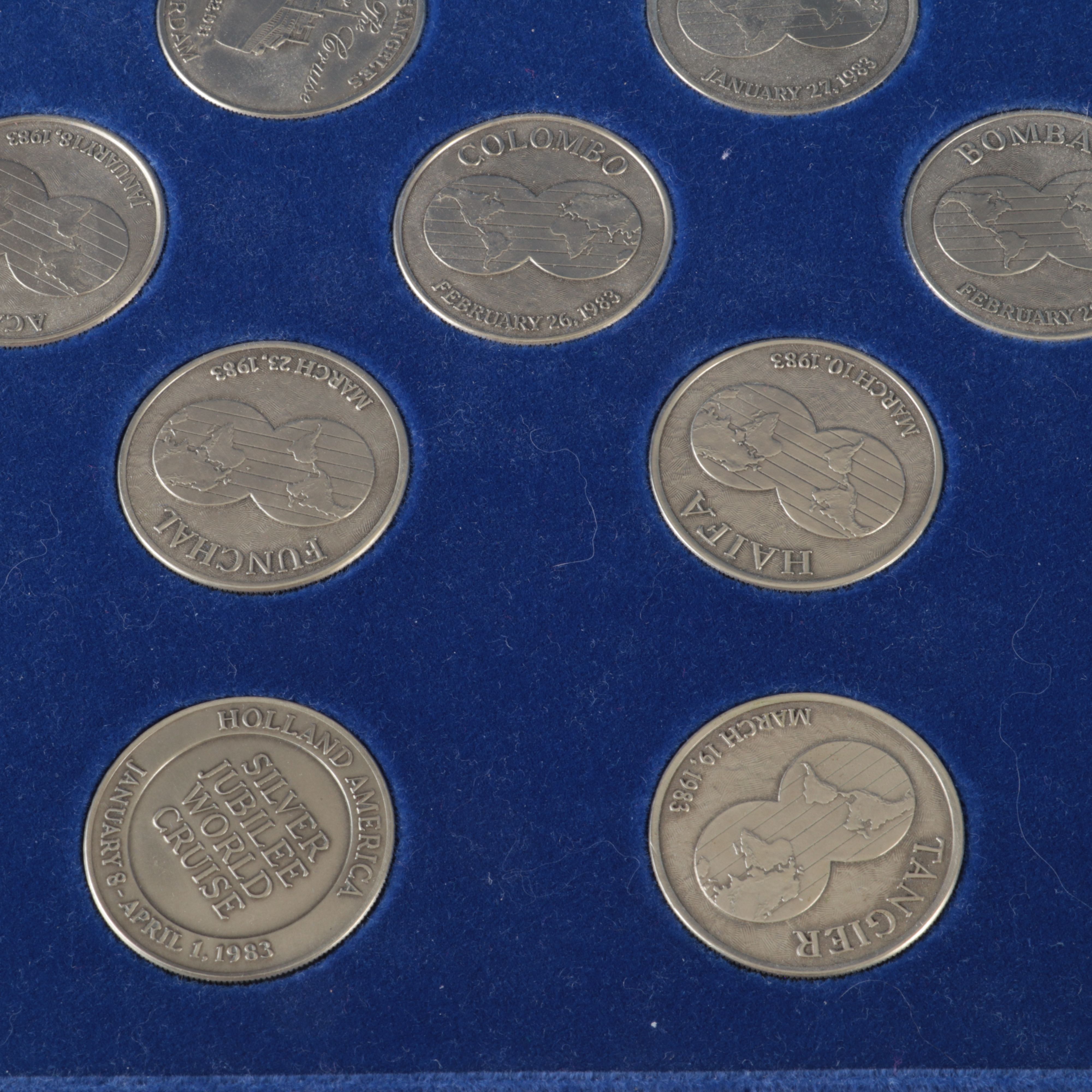 Holland America's Silver Jubilee World Cruise, 1983, 26-Medal Set