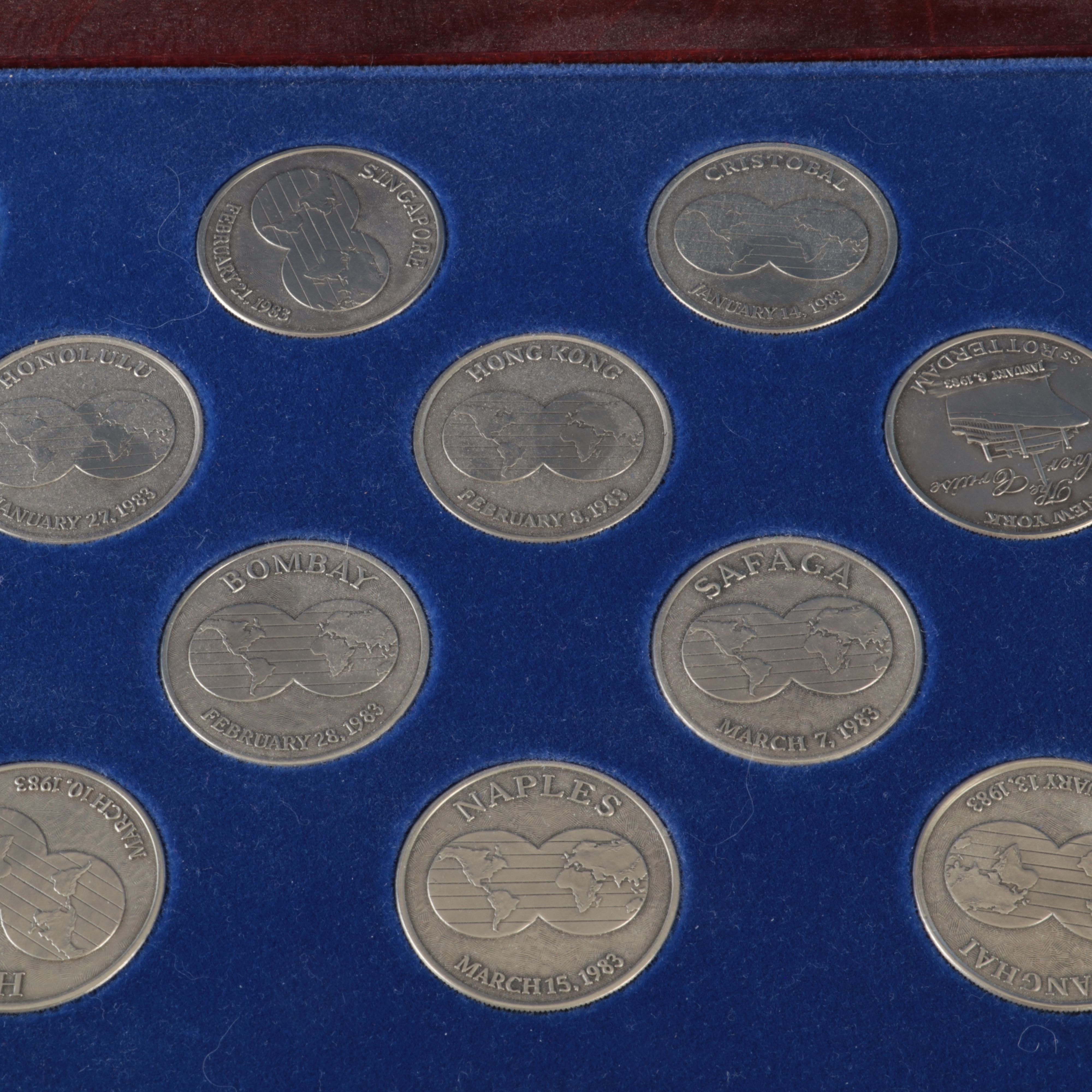 Holland America's Silver Jubilee World Cruise, 1983, 26-Medal Set