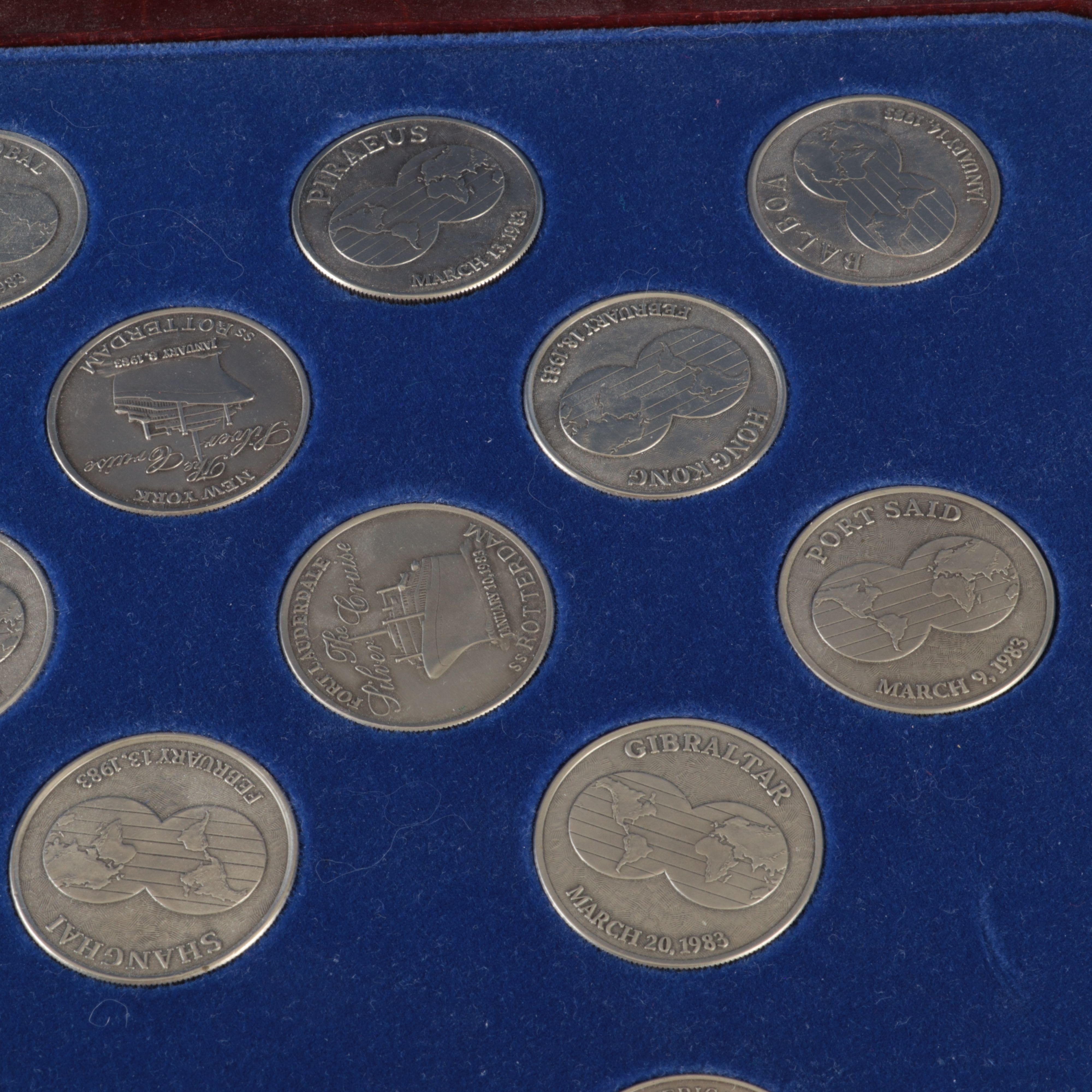 Holland America's Silver Jubilee World Cruise, 1983, 26-Medal Set