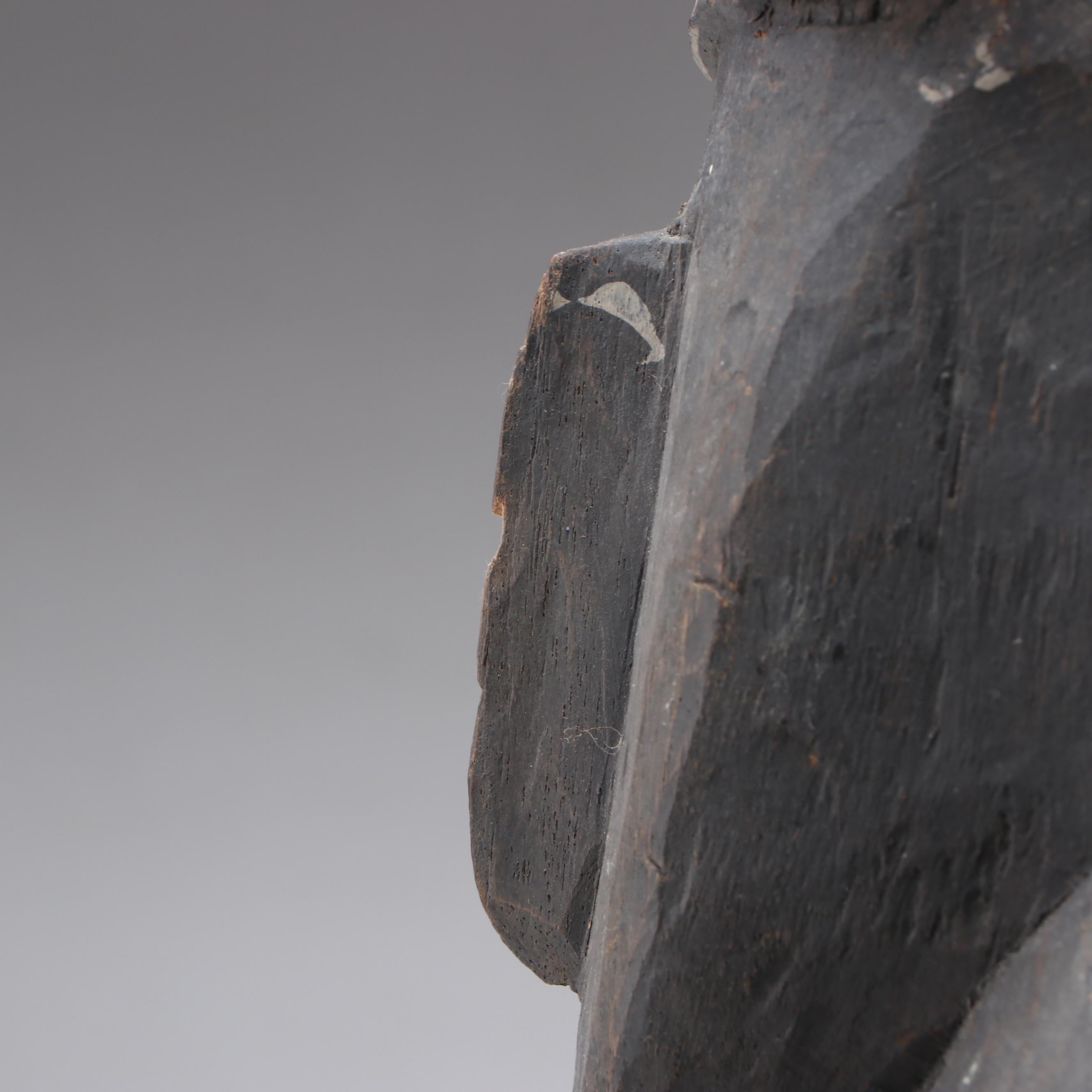 Papuan Sepik River Ancestral Spirit Totem and Ashanti Akuaba Fertility Doll