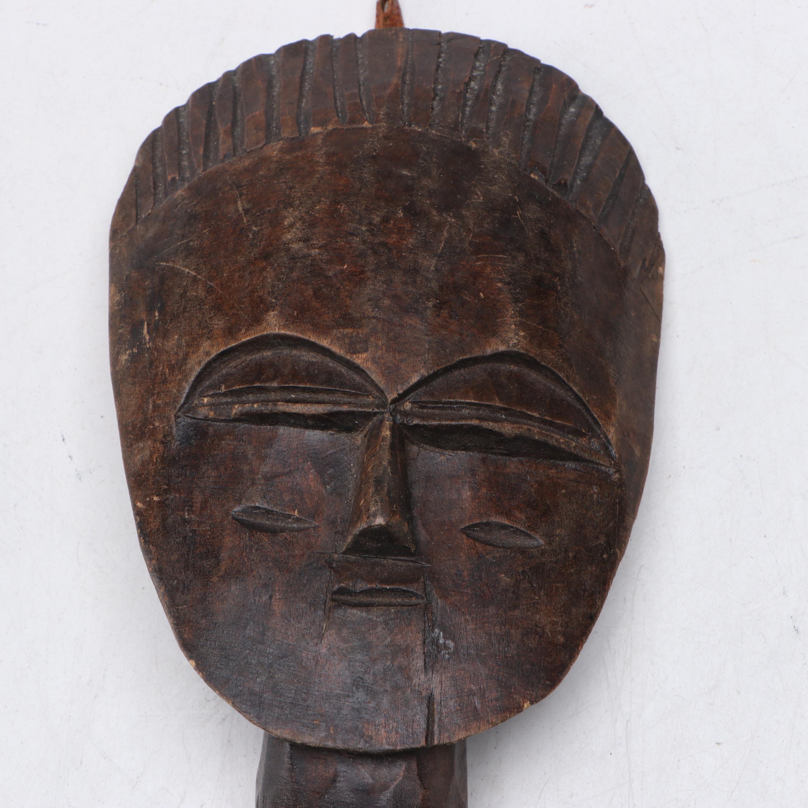 Papuan Sepik River Ancestral Spirit Totem and Ashanti Akuaba Fertility Doll