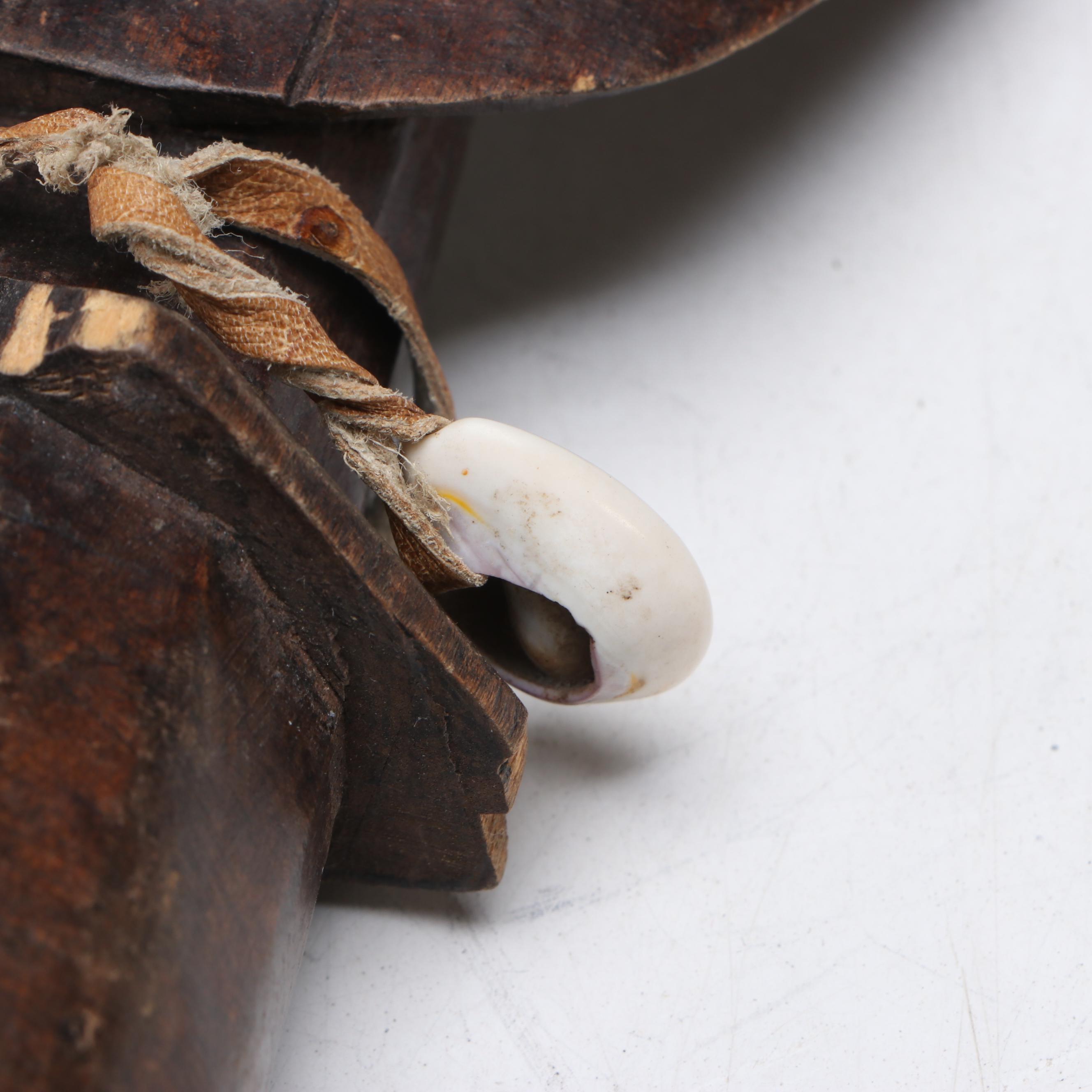 Papuan Sepik River Ancestral Spirit Totem and Ashanti Akuaba Fertility Doll