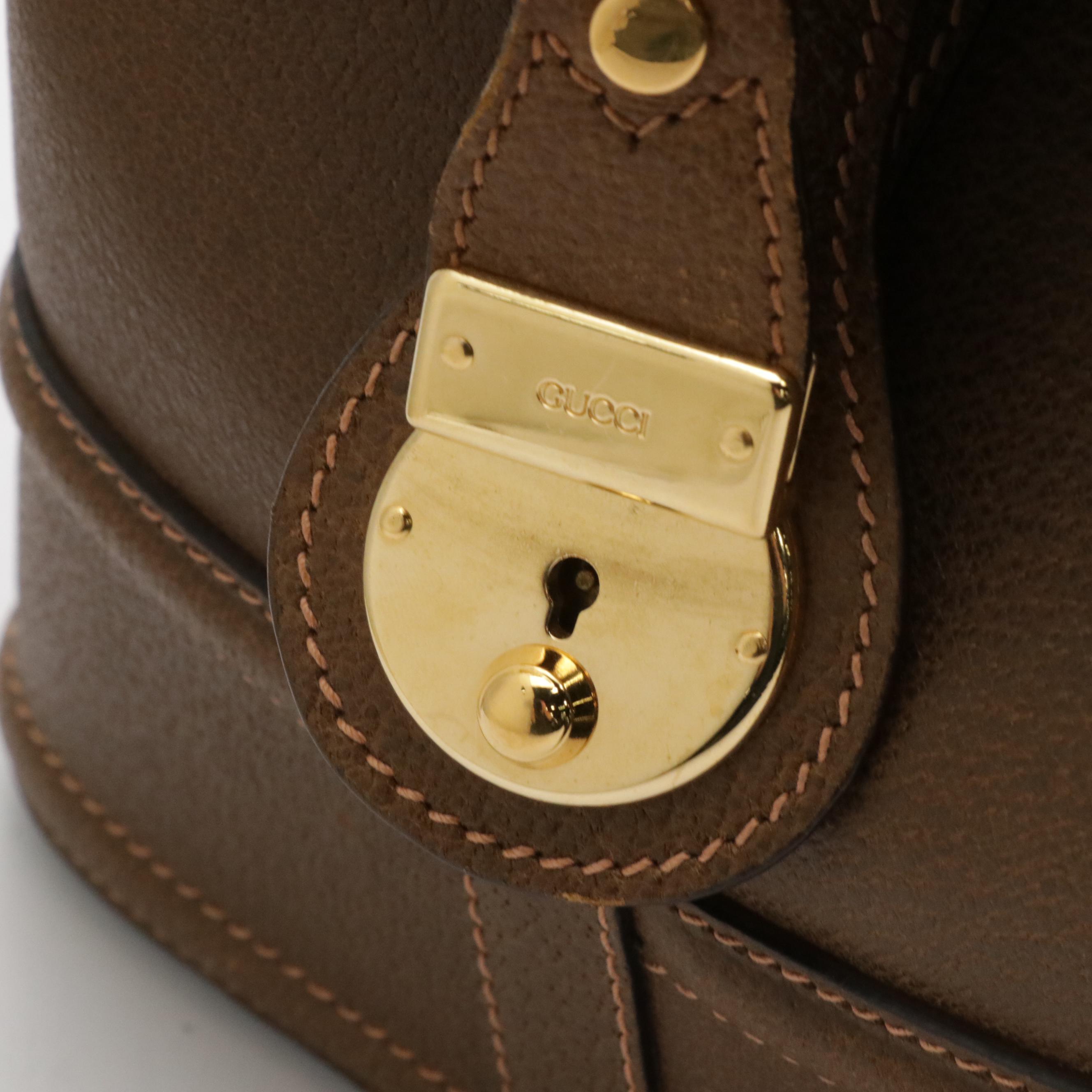 Gucci Doctor Bag Style Vanity Case in Cinghiale Leather