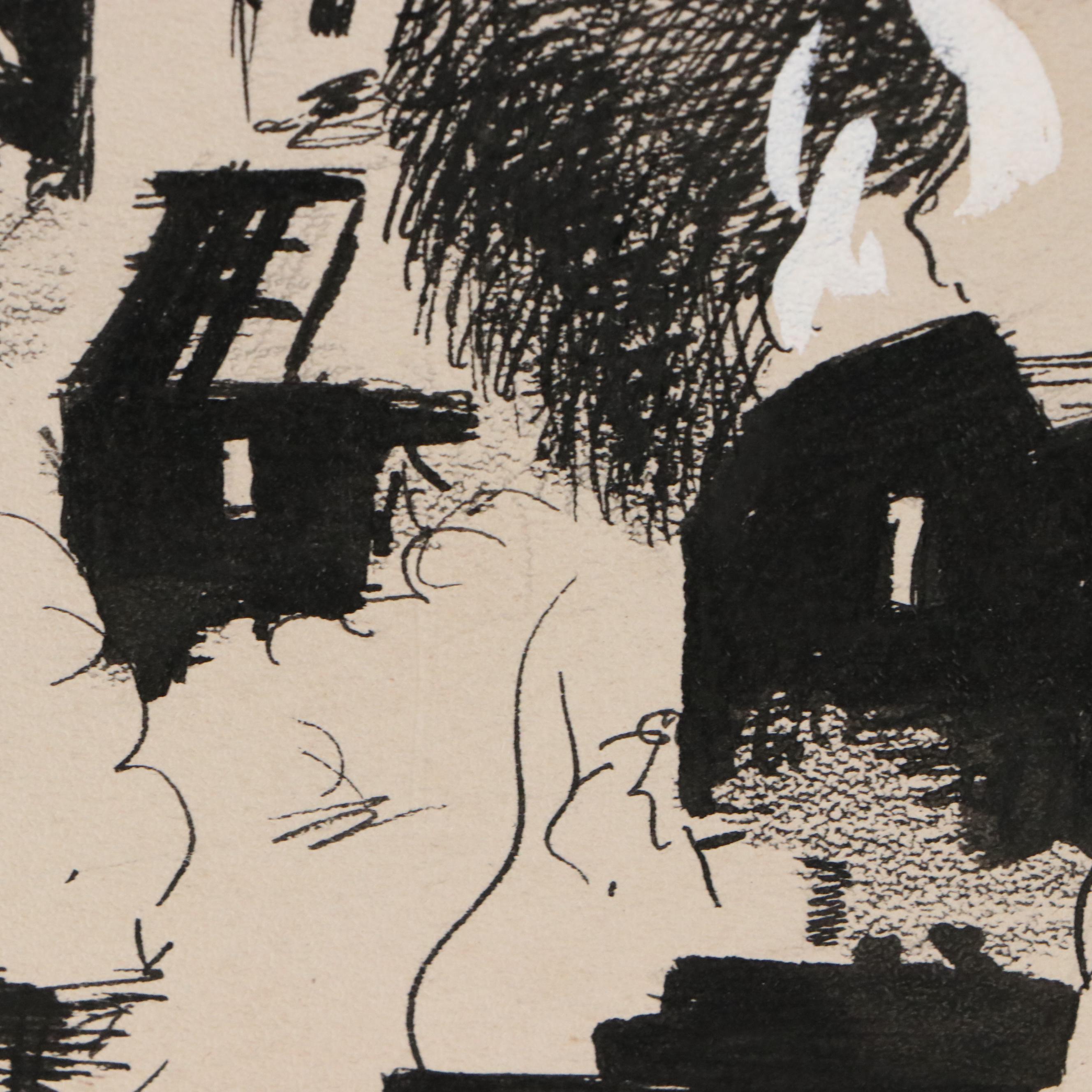 Shepard Mixed Media Cartoons of WWII Eastern Front Military Campaigns, 1940s