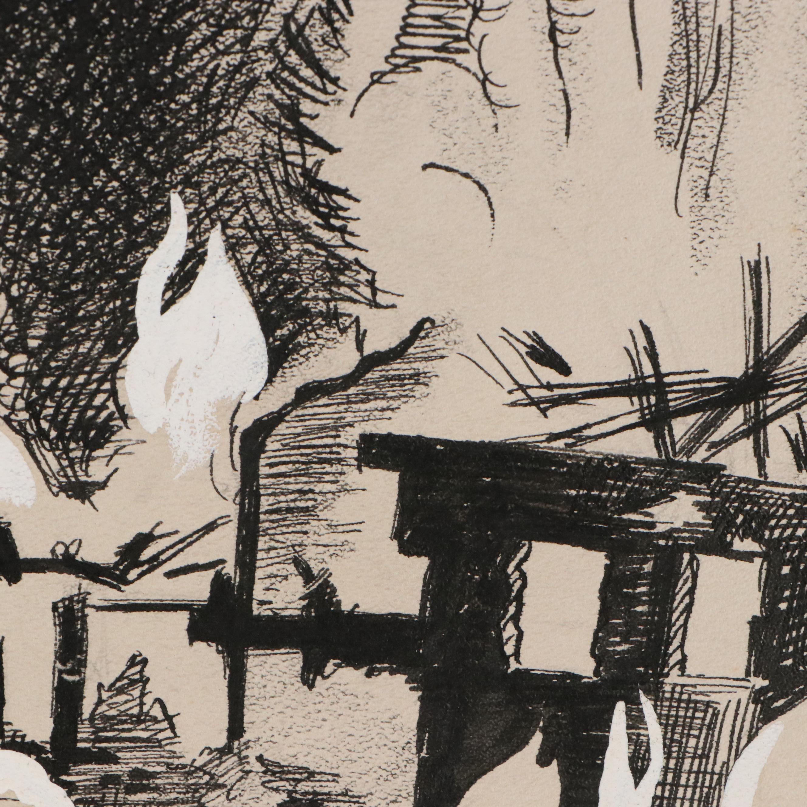 Shepard Mixed Media Cartoons of WWII Eastern Front Military Campaigns, 1940s