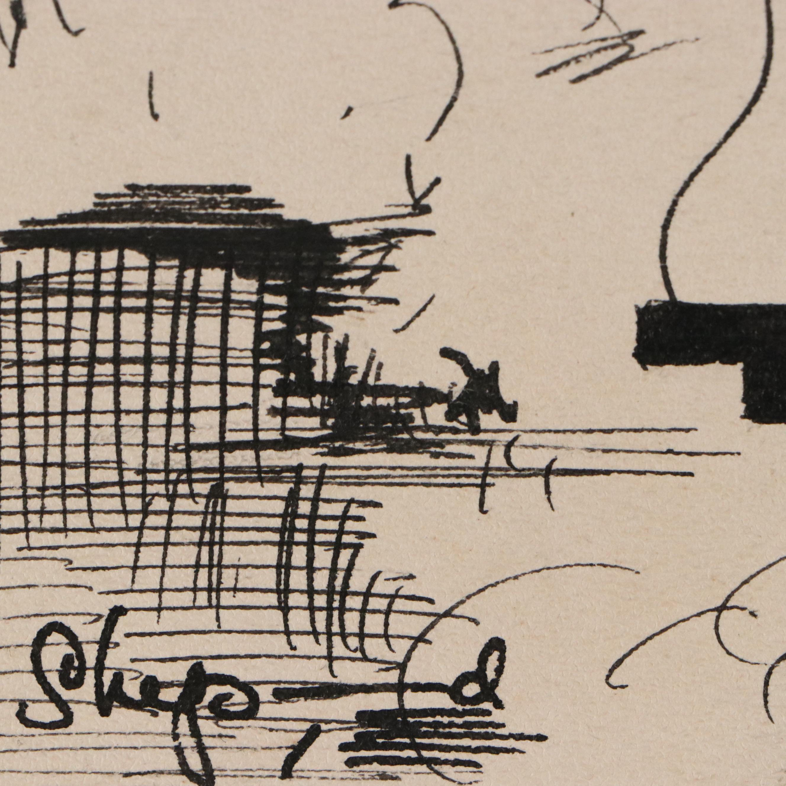 Shepard Mixed Media Cartoons of WWII Eastern Front Military Campaigns, 1940s