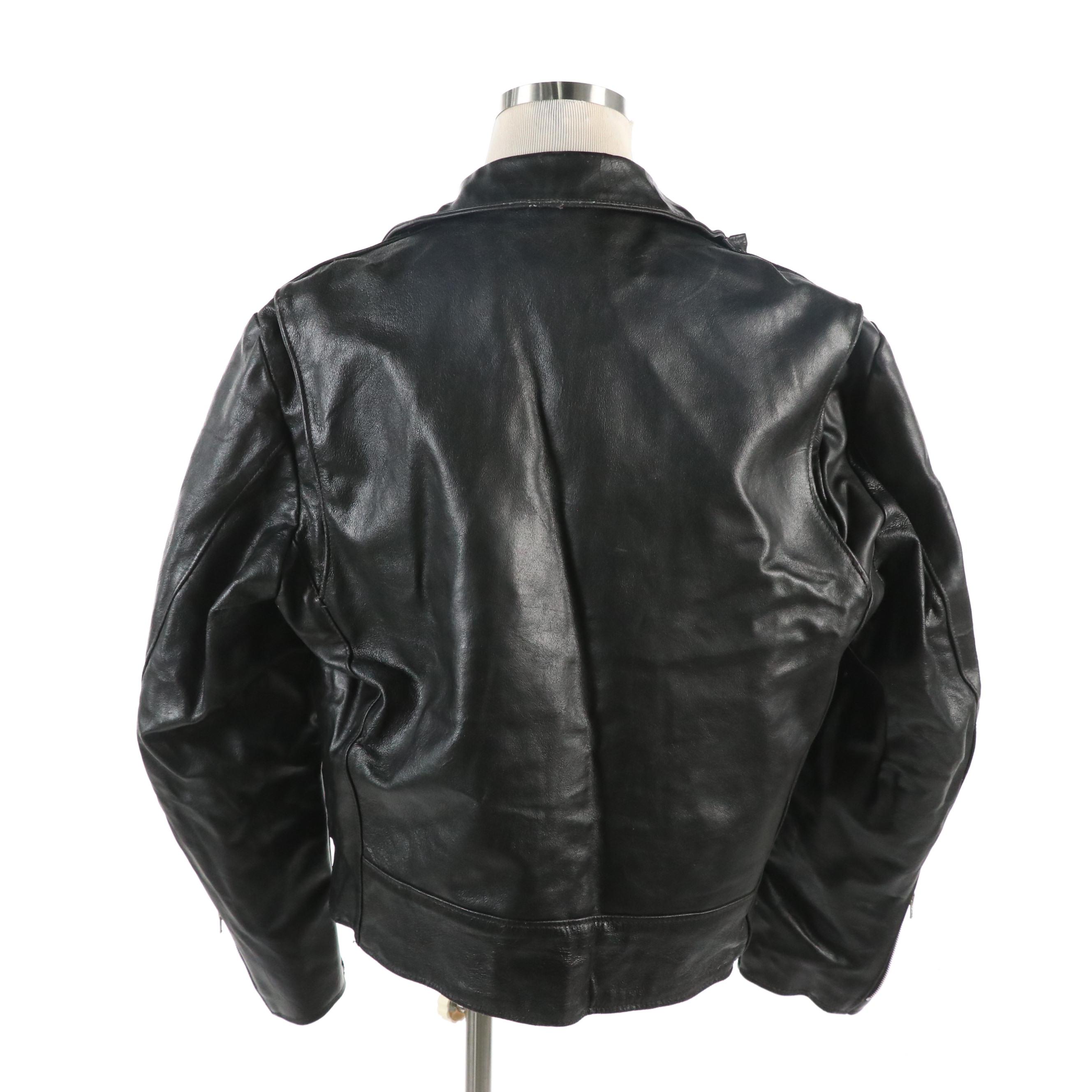 Men's Excelled Vintage Leather Motorcycle Jacket