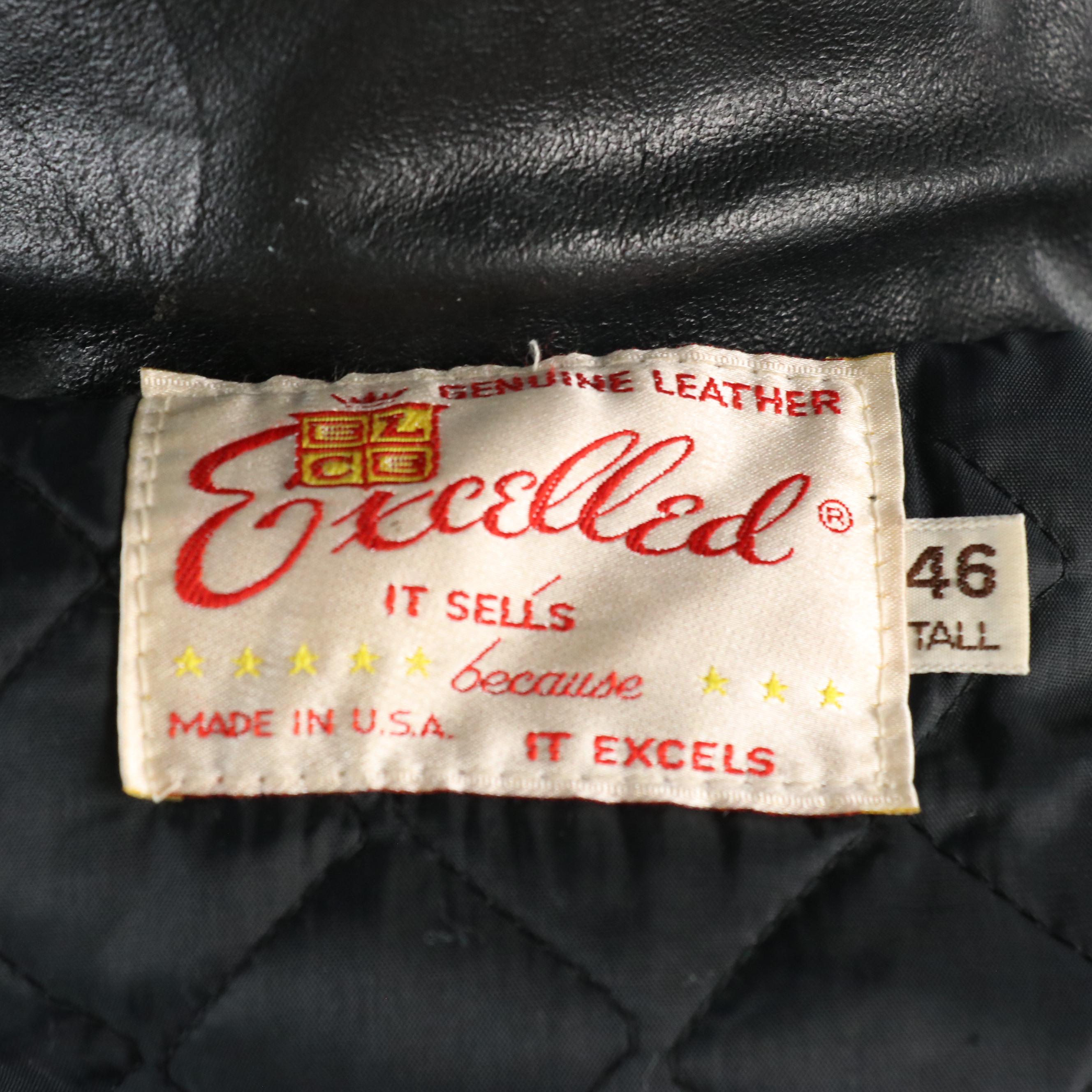 Men's Excelled Vintage Leather Motorcycle Jacket