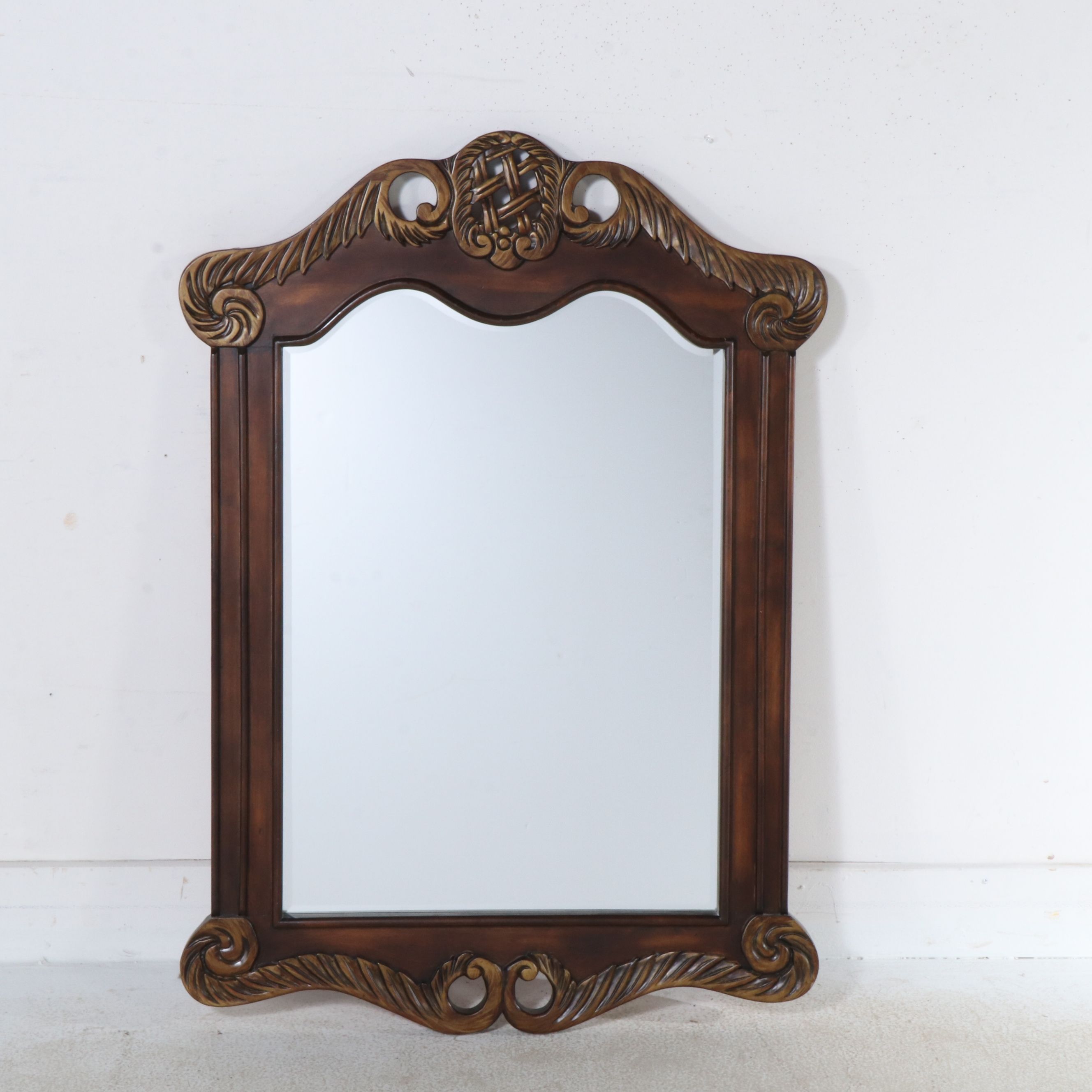 Baroque Style Chest of Drawers with Wall Mirror