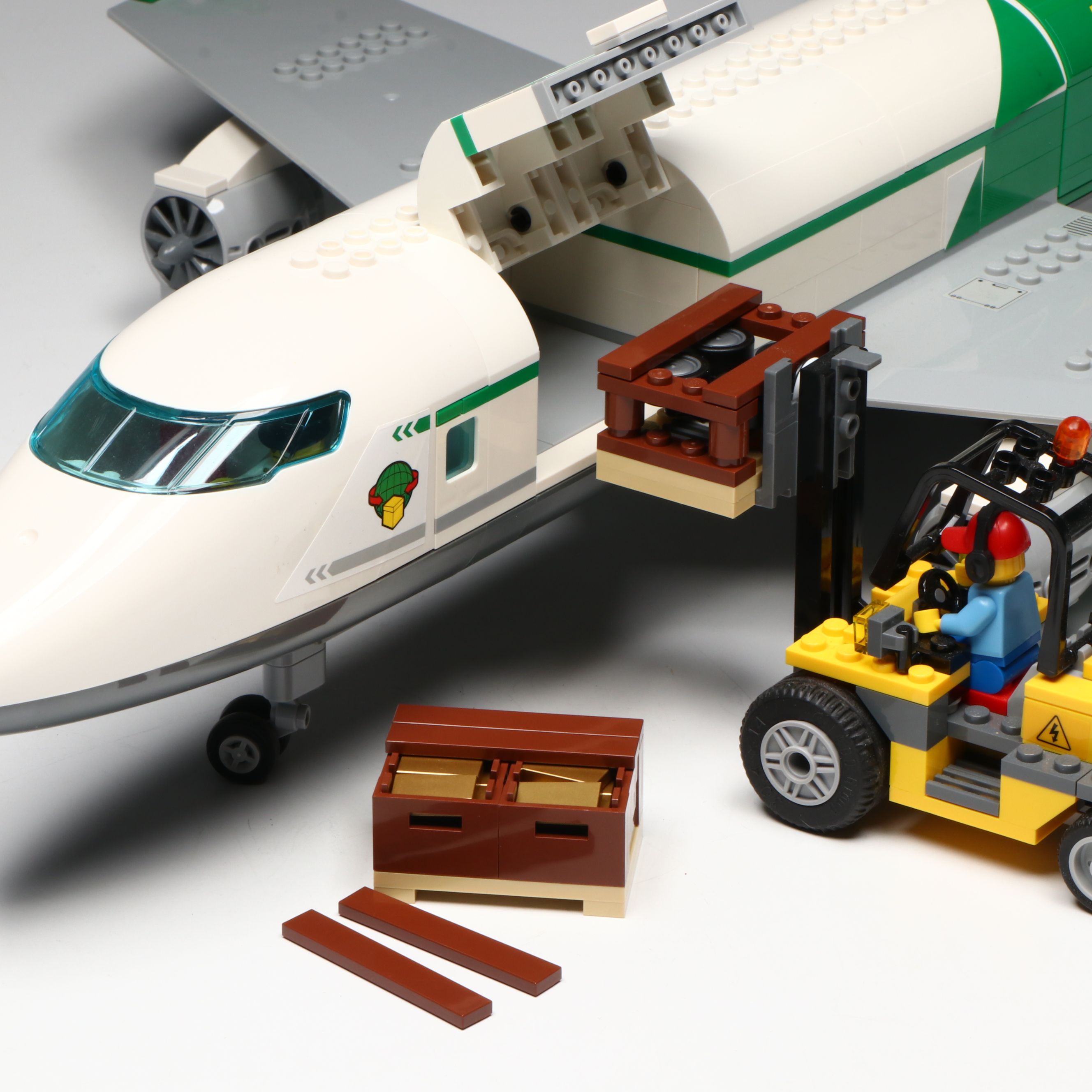 Lego City Cargo Terminal Airplane with Vehicles and More Airport Accessories