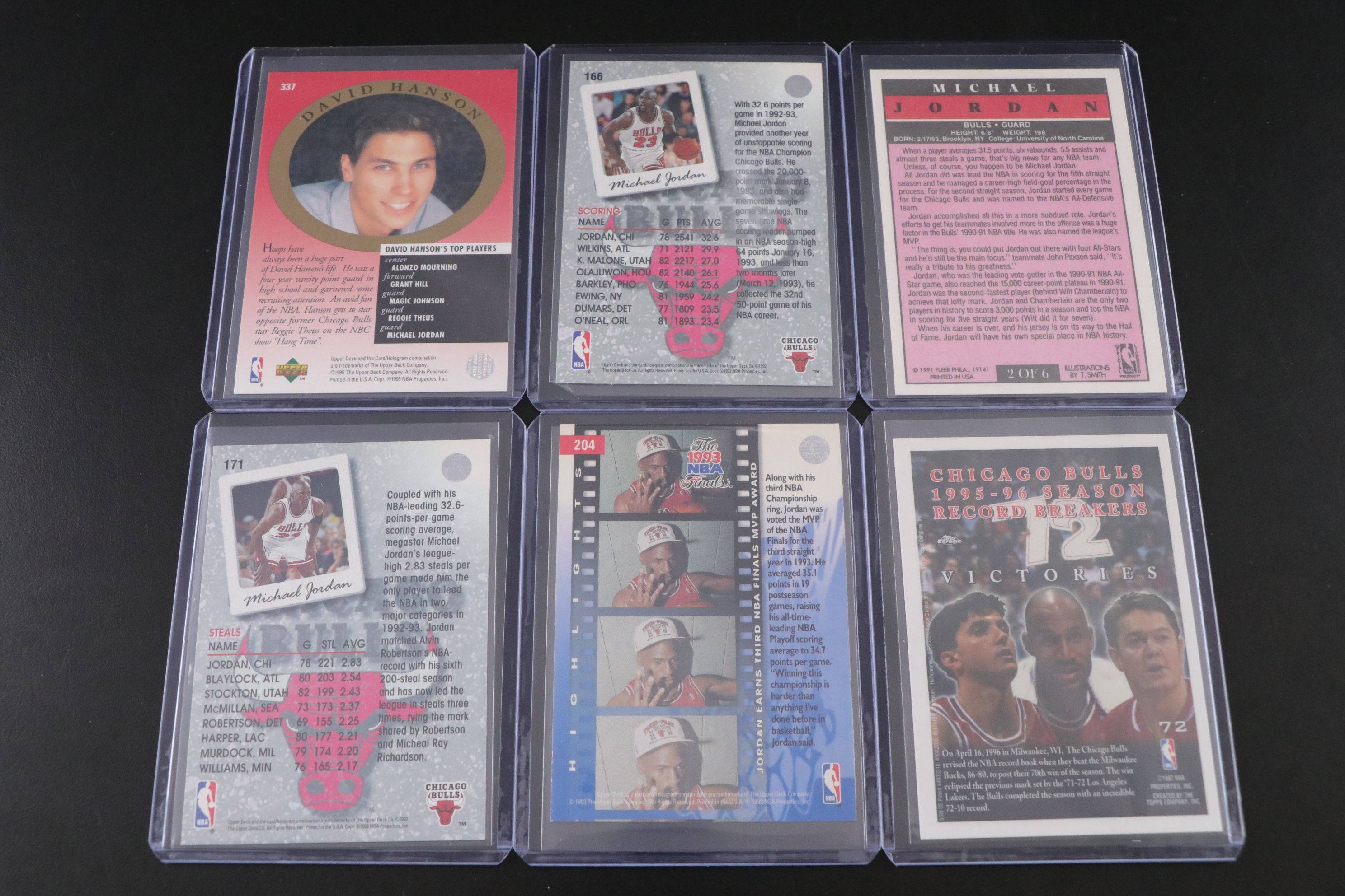 Michael Jordan NBA and MLB Trading Card Collection, 1989–2007