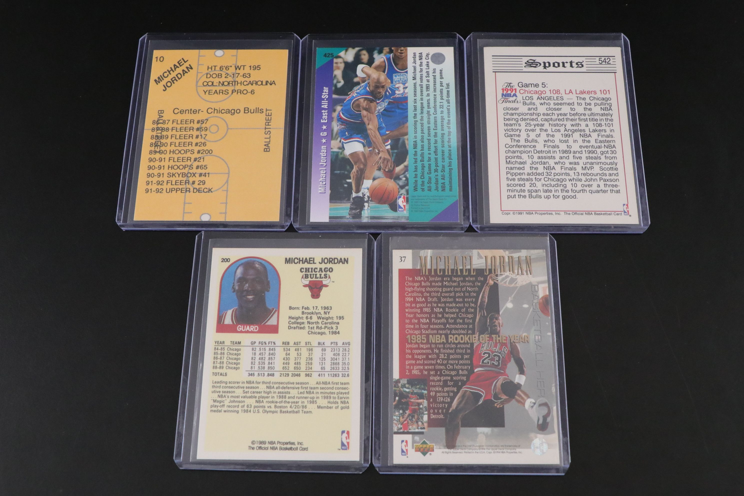 Michael Jordan NBA and MLB Trading Card Collection, 1989–2007