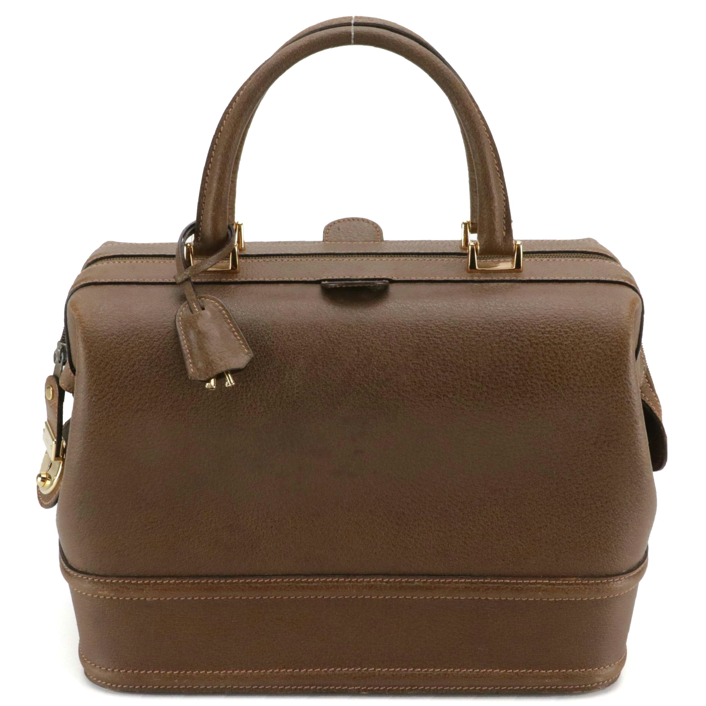 Gucci Doctor Bag Style Vanity Case in Cinghiale Leather