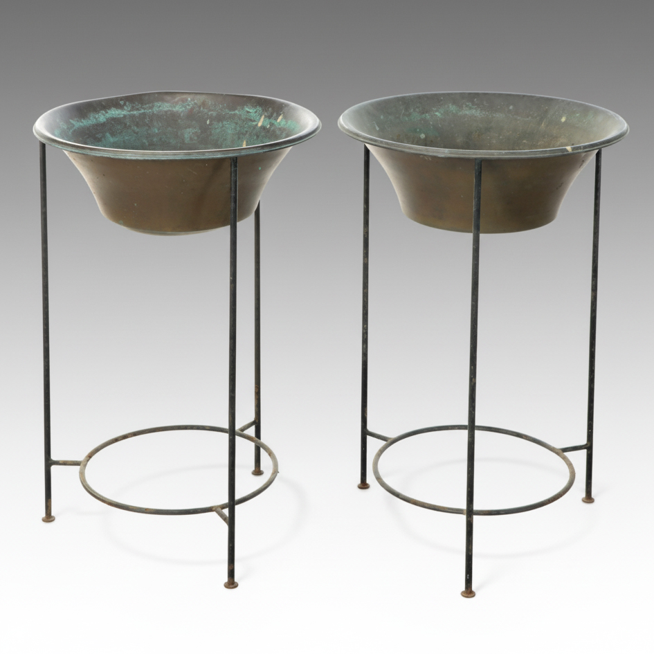 Outdoor Copper Beverage Stands