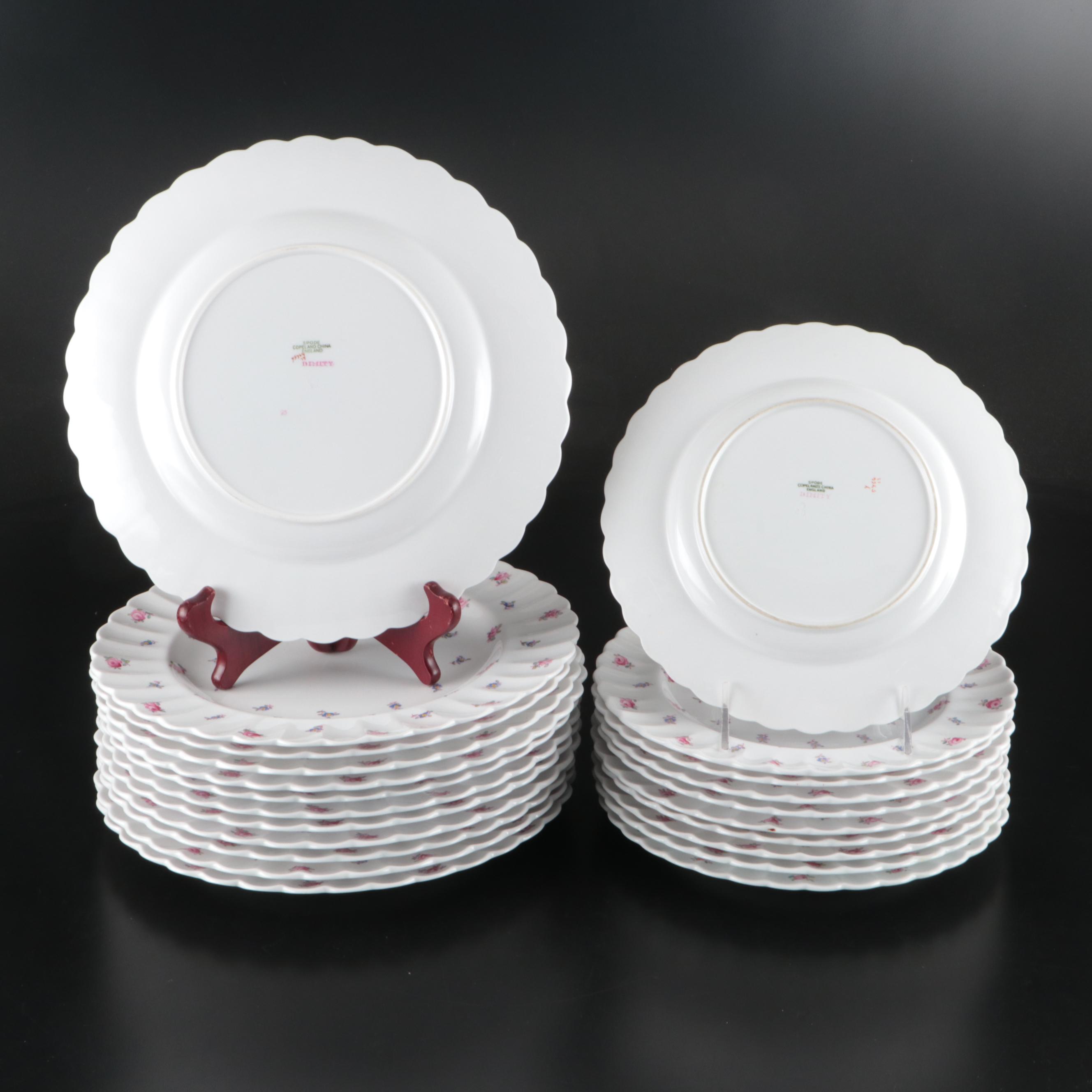 Spode "Dimity" Fluted Porcelain Dinnerware, 1955-1971