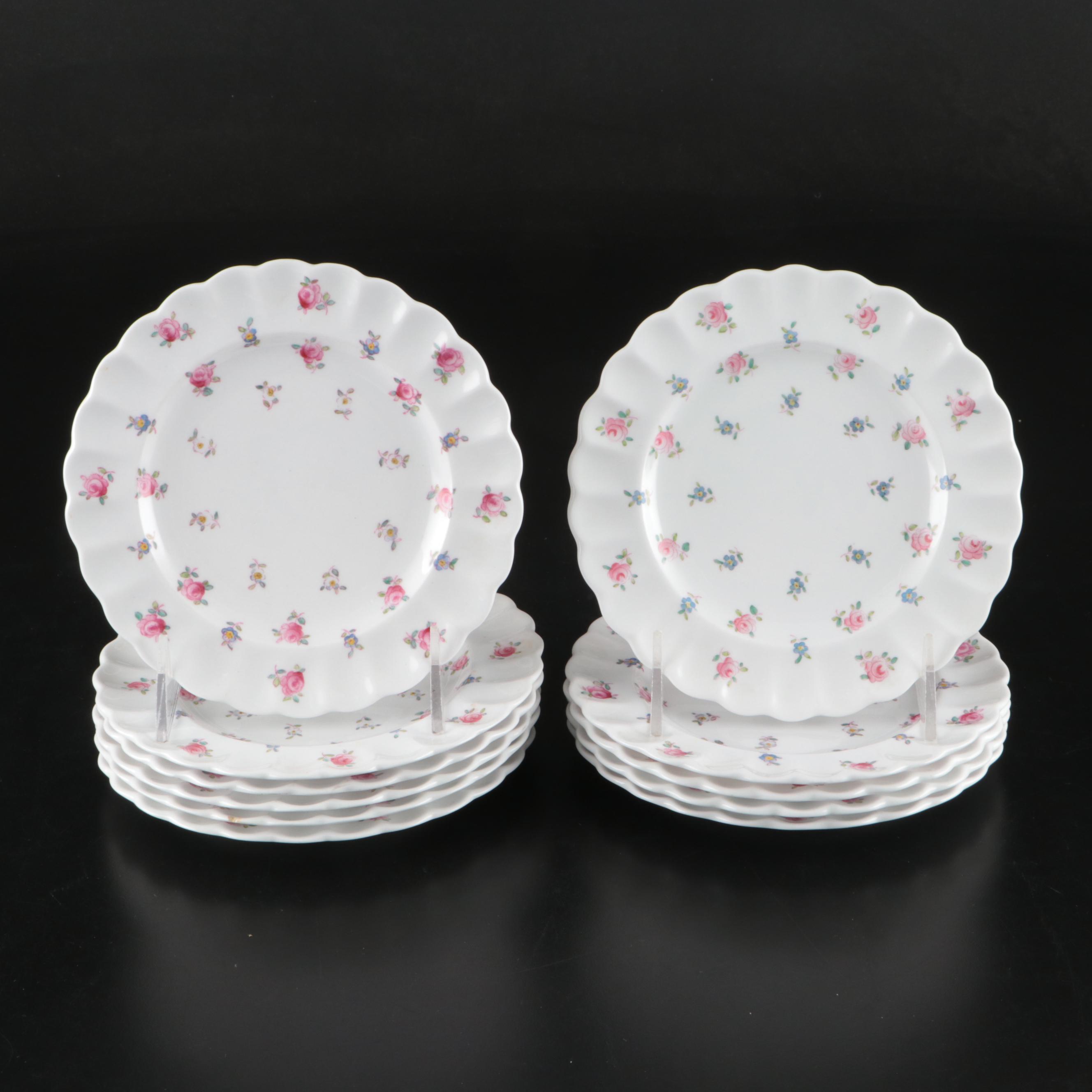 Spode "Dimity" Fluted Porcelain Dinnerware, 1955-1971