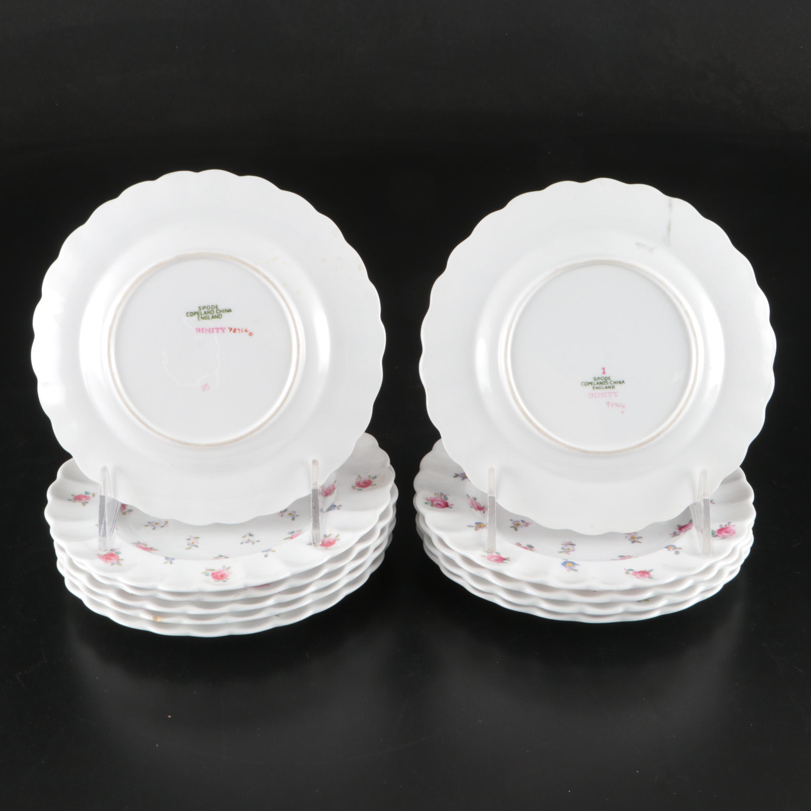 Spode "Dimity" Fluted Porcelain Dinnerware, 1955-1971