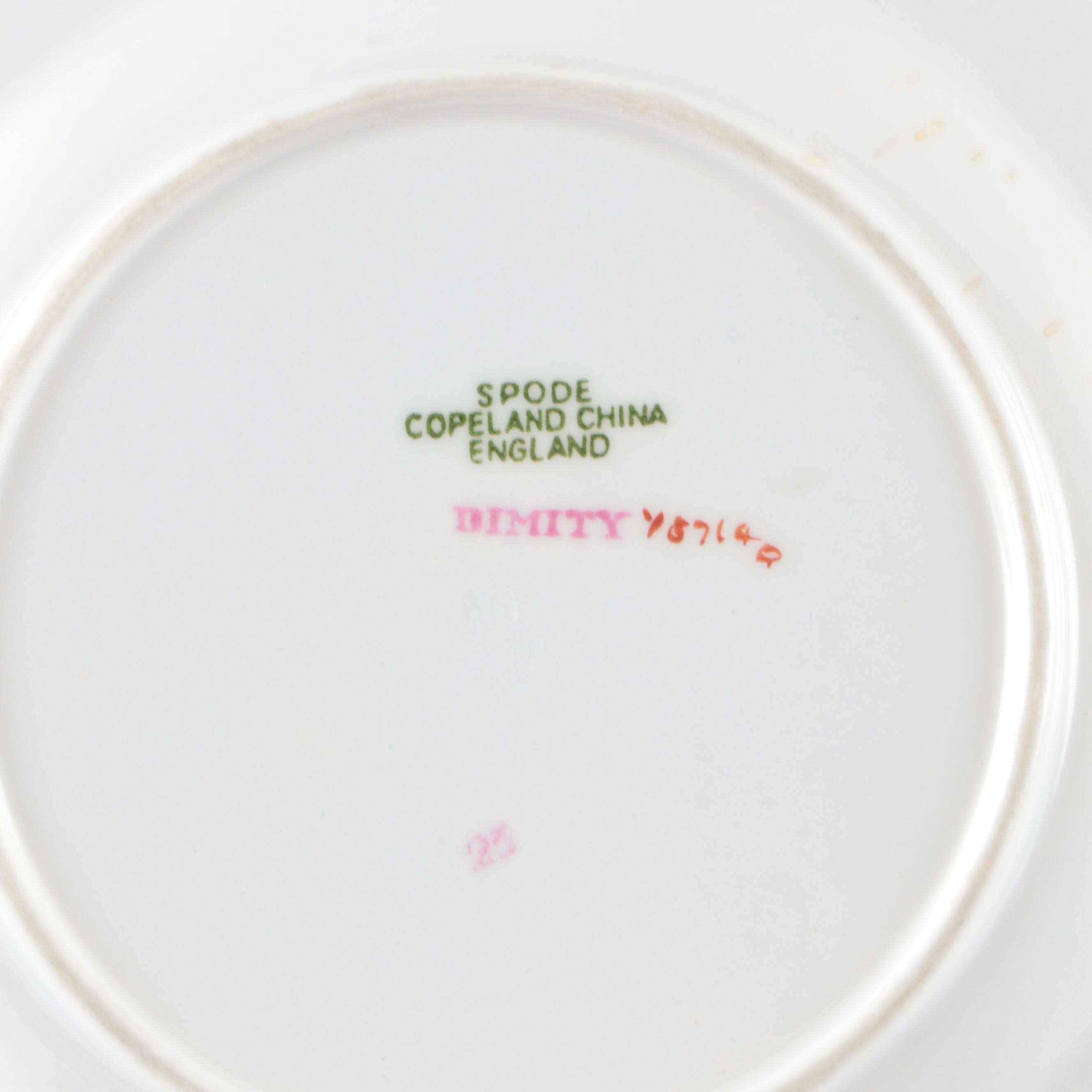 Spode "Dimity" Fluted Porcelain Dinnerware, 1955-1971