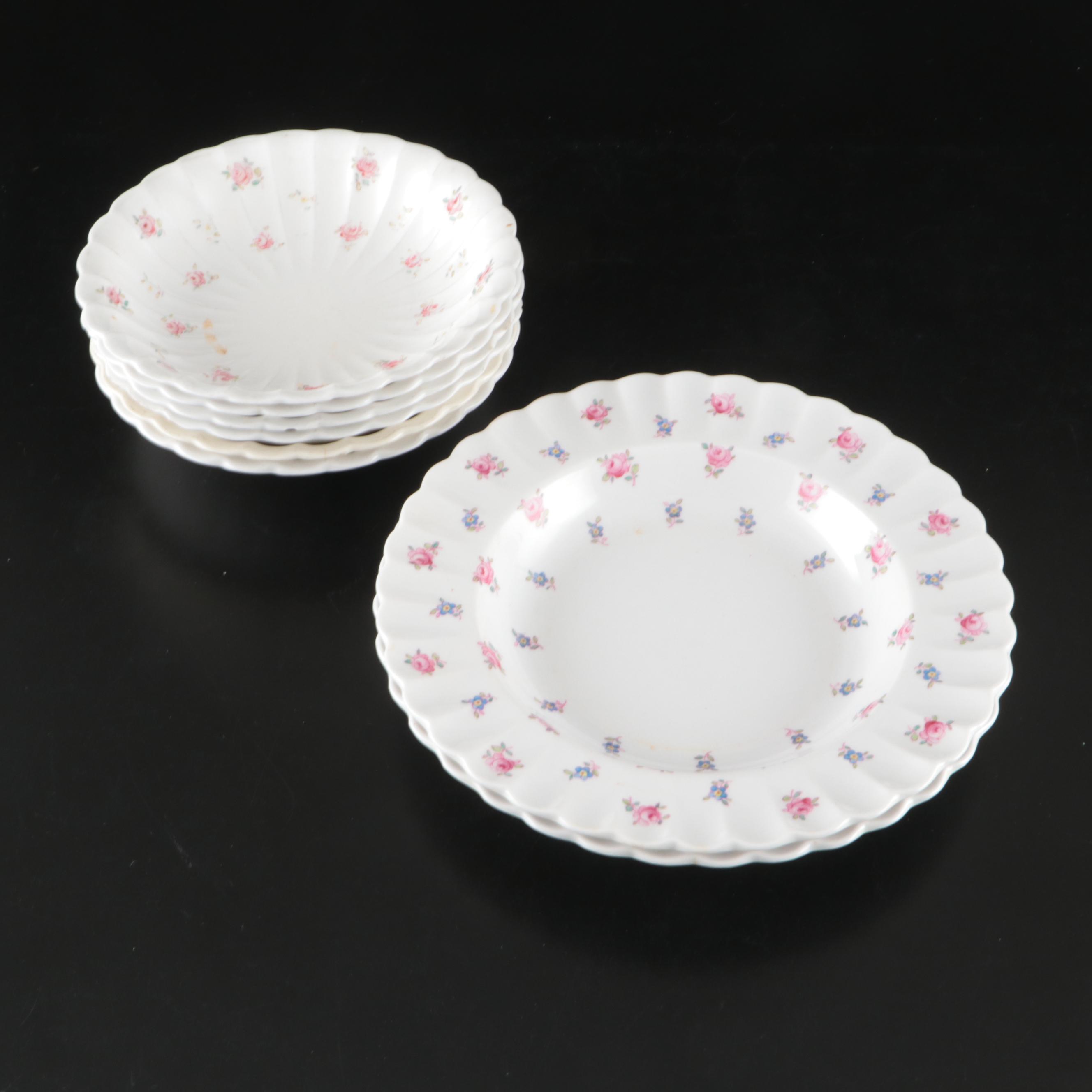 Spode "Dimity" Fluted Porcelain Dinnerware, 1955-1971