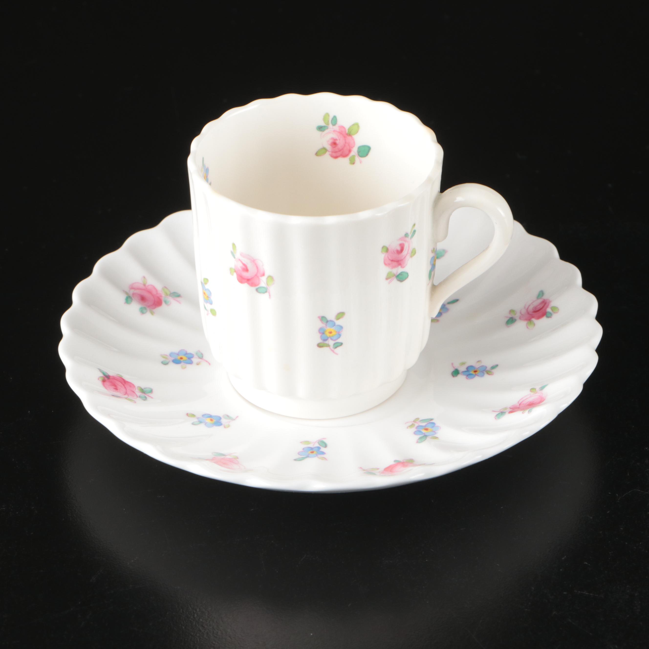 Spode "Dimity" Fluted Porcelain Dinnerware, 1955-1971